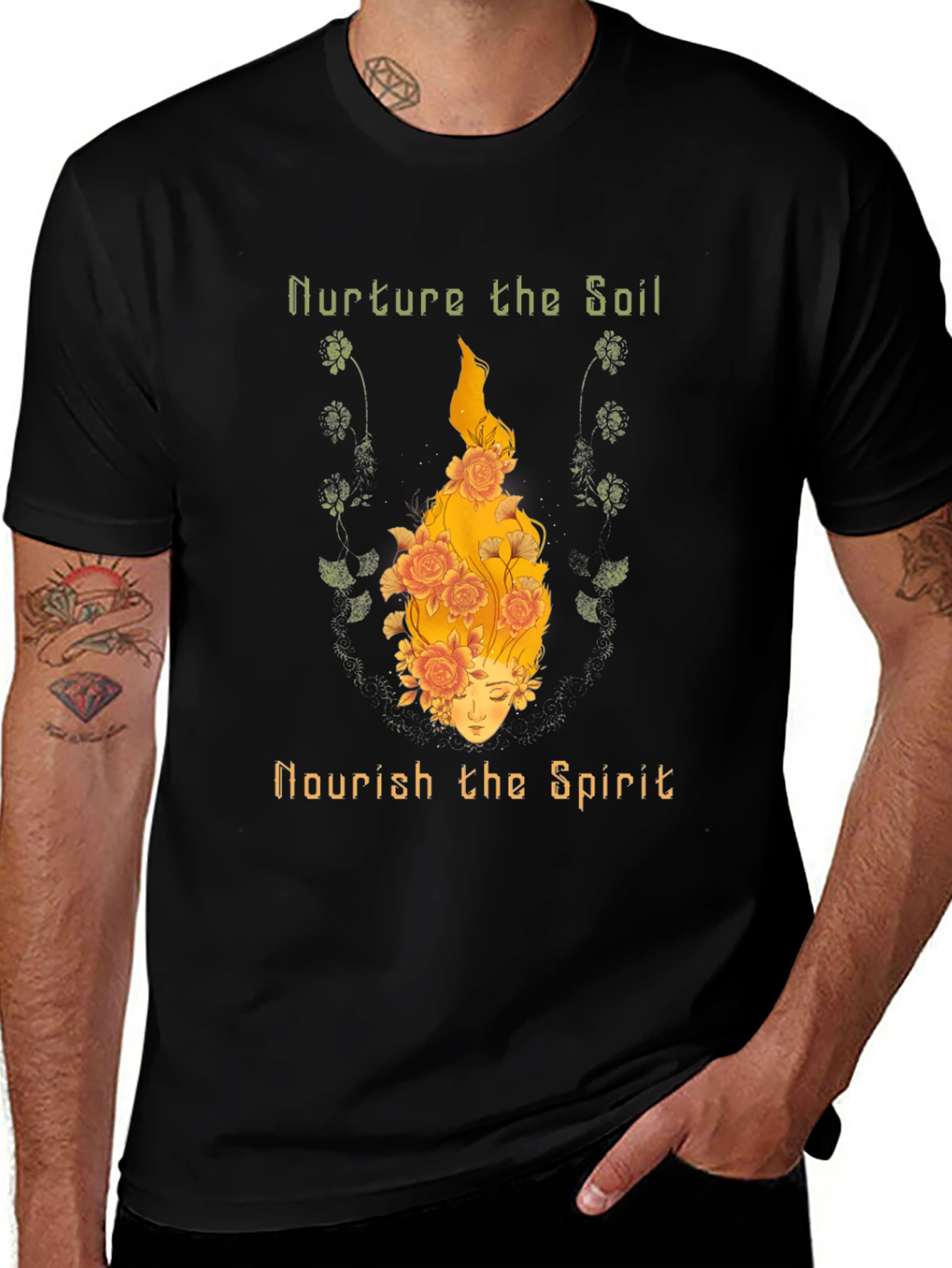 Variant 25 of Nurture Soil Nourish Spirit Graphic Tee