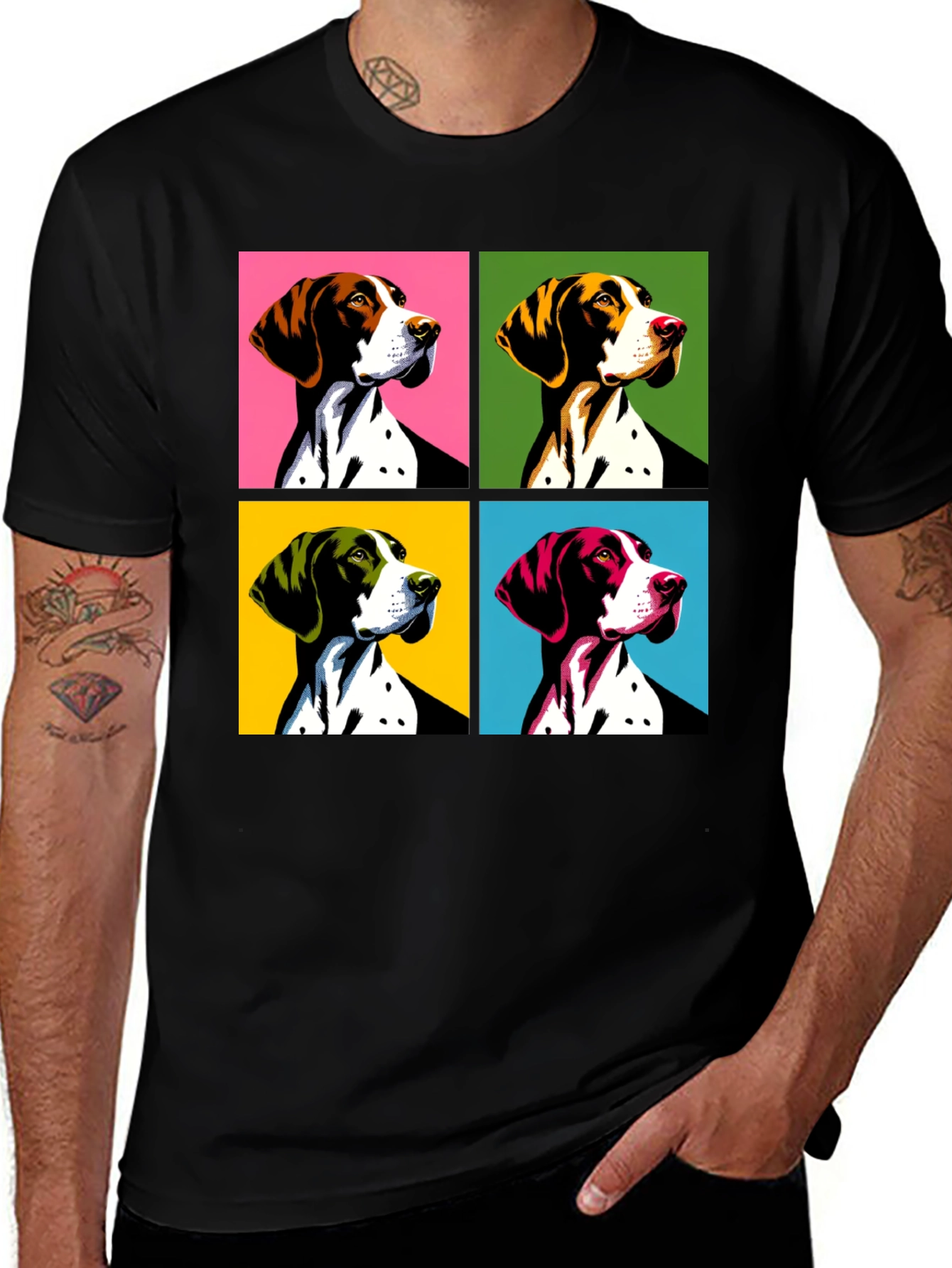 Variant 19 of Dog Pop Art T-Shirt - Stylish Canine Design