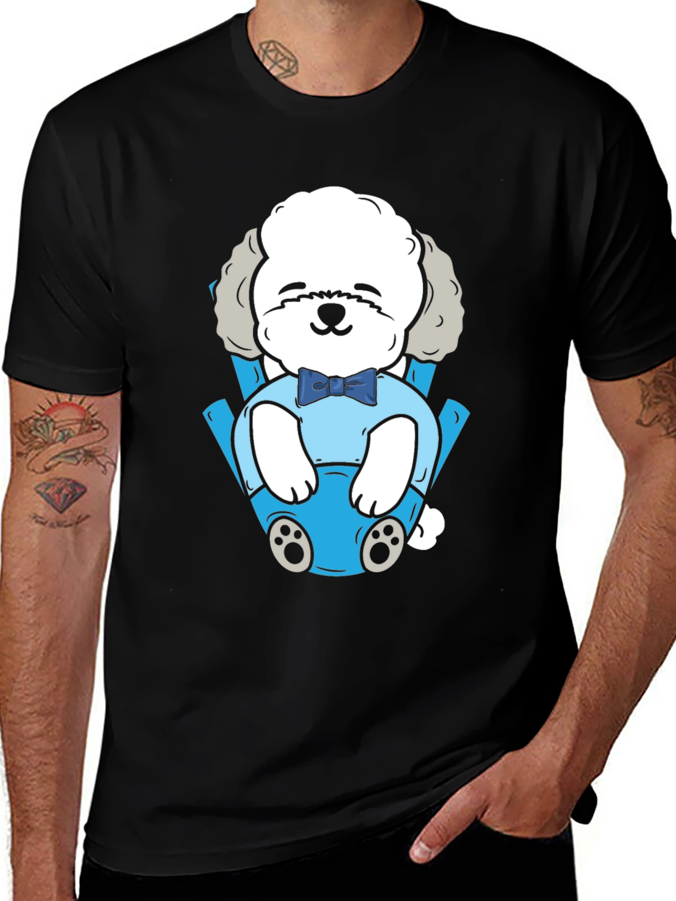 Variant 23 of Dog in Baby Carrier T-Shirt