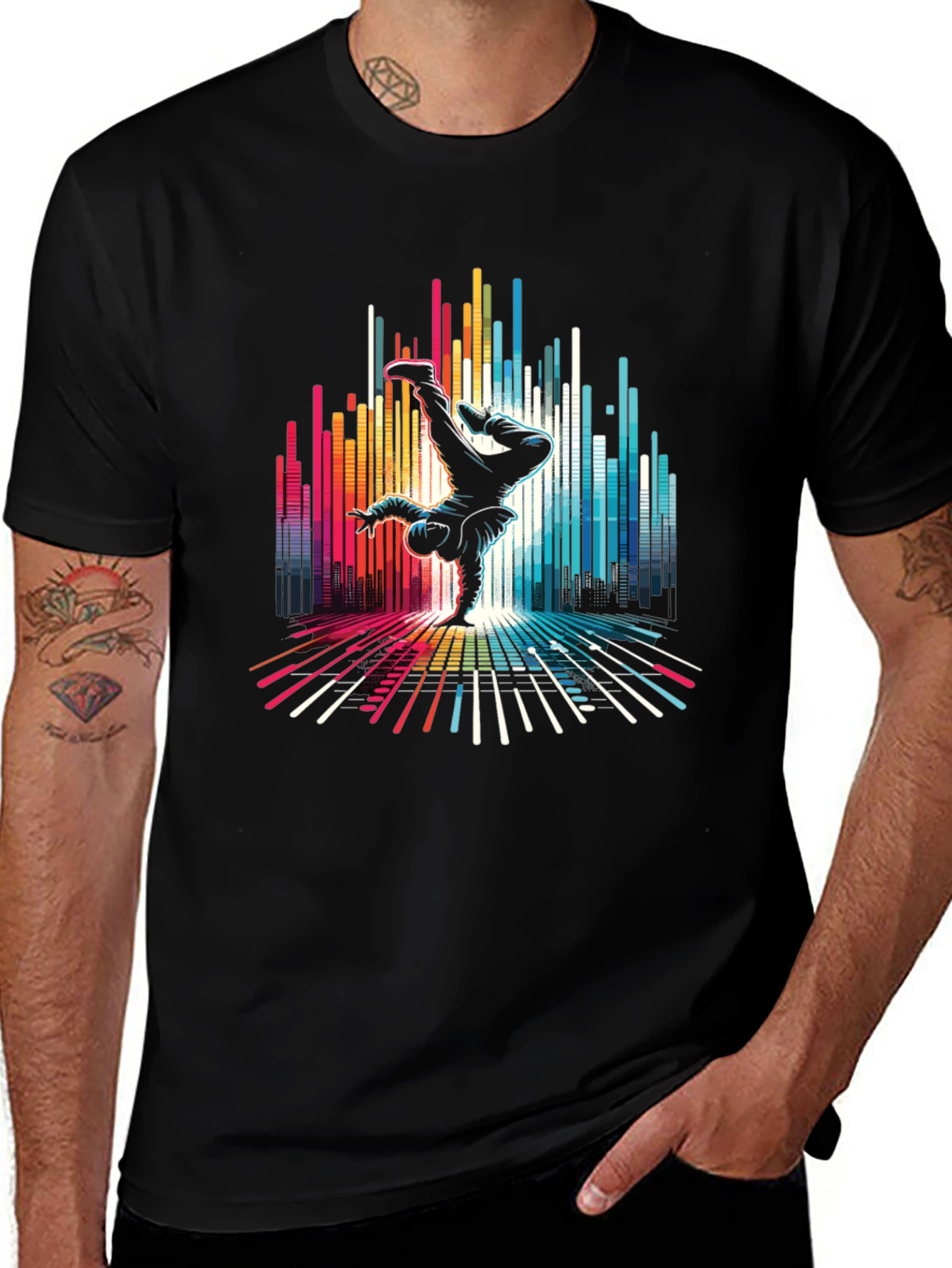 Variant 25 of Dancer Graphic Black T-Shirt