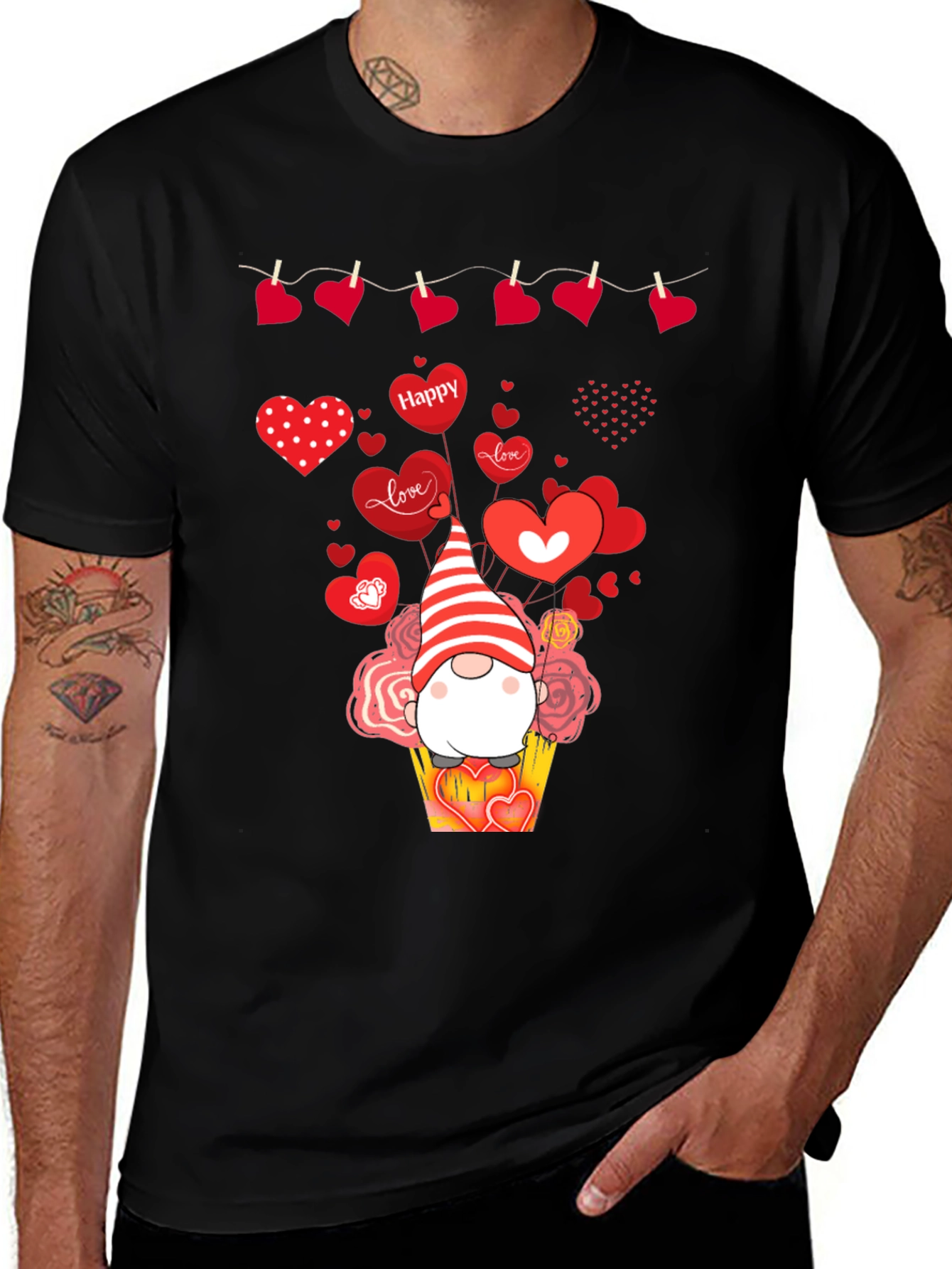 Valentine's Day Gnome Heart T-Shirt