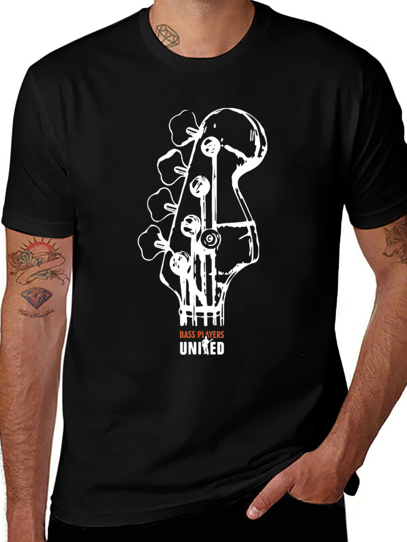Variant 3 of Bass Players United Black T-Shirt