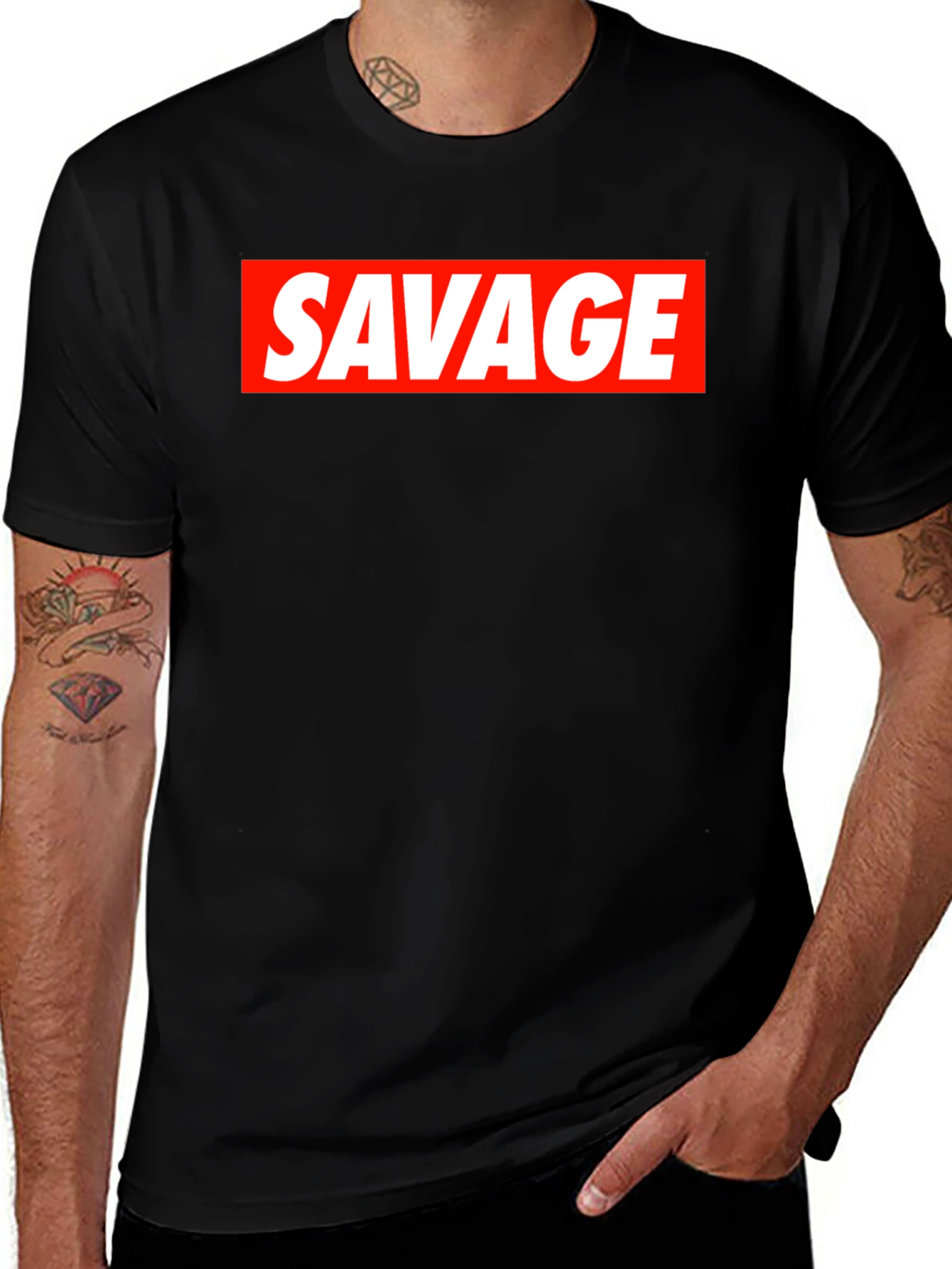 Variant 20 of Savage Graphic T-Shirt - Bold Statement Tee