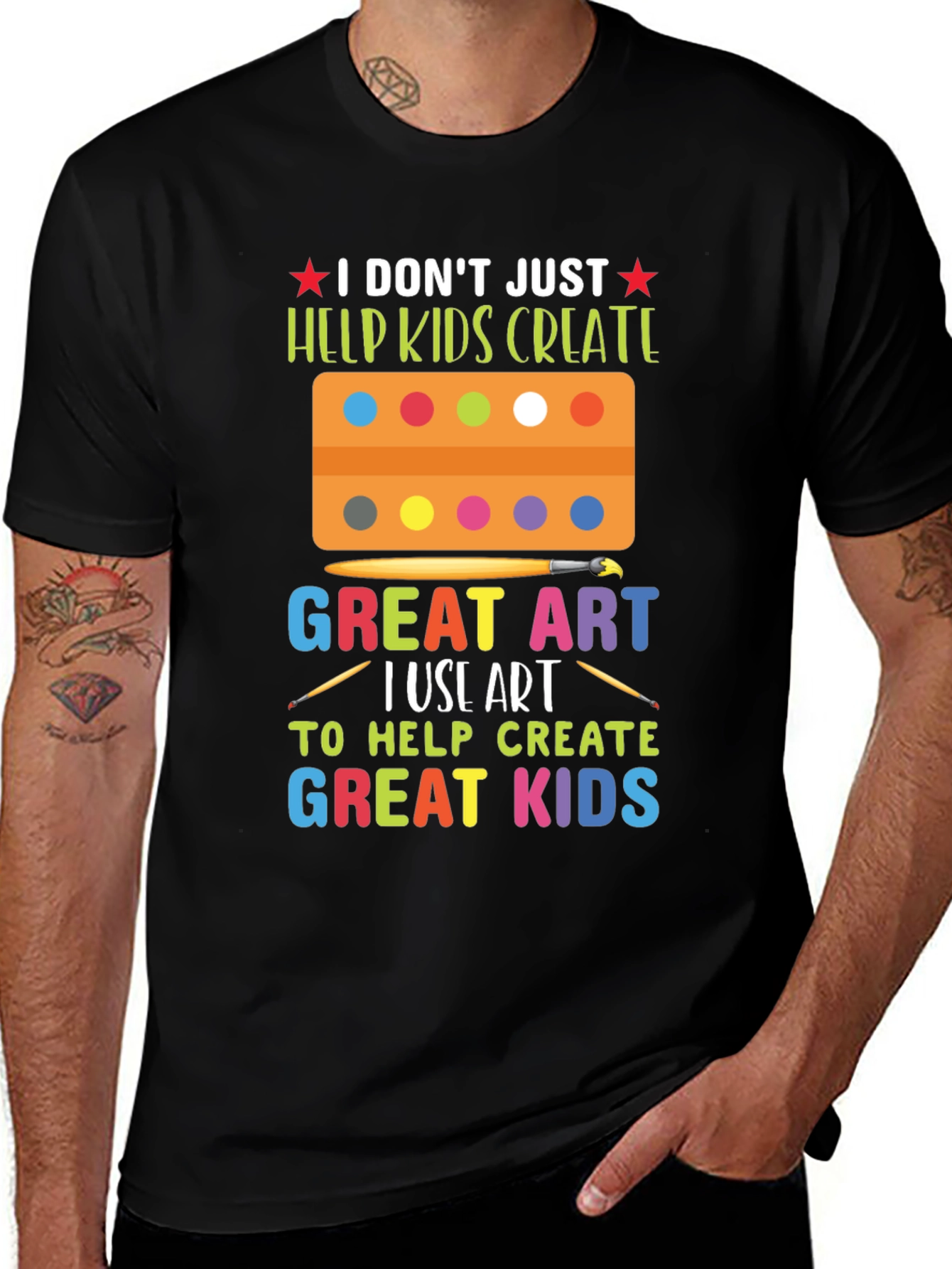 Variant 22 of Art Teacher T-Shirt - Great Kids Create Art