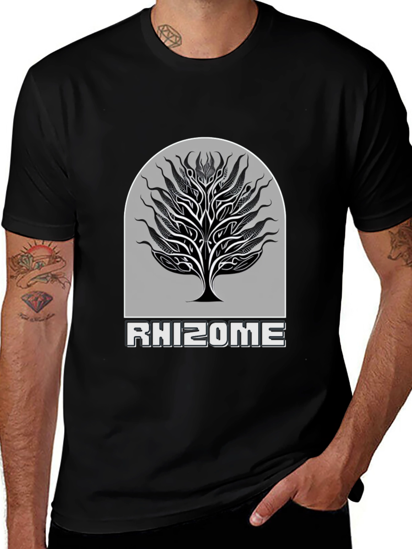 Rhizome Tree Graphic Tee - Stylish & Unique Design