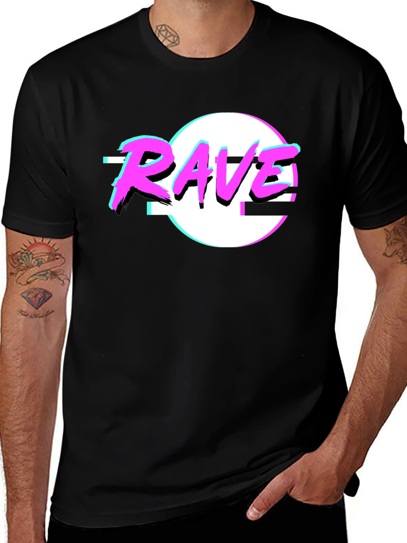 Rave Retro T-Shirt - 80s Neon Design