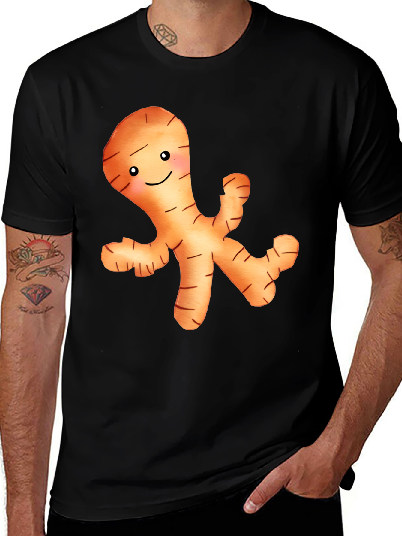 Variant 30 of Ginger Root Cartoon Graphic T-Shirt