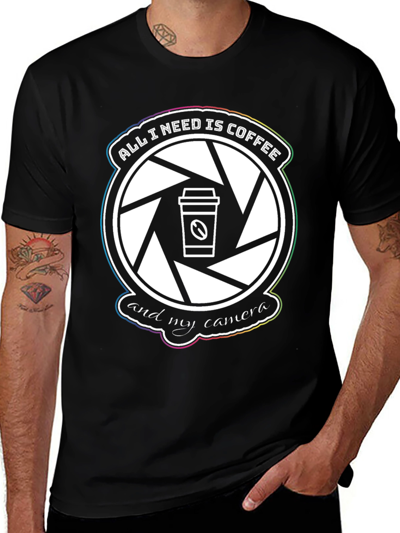 Coffee & Camera T-Shirt: Photographer's Essential