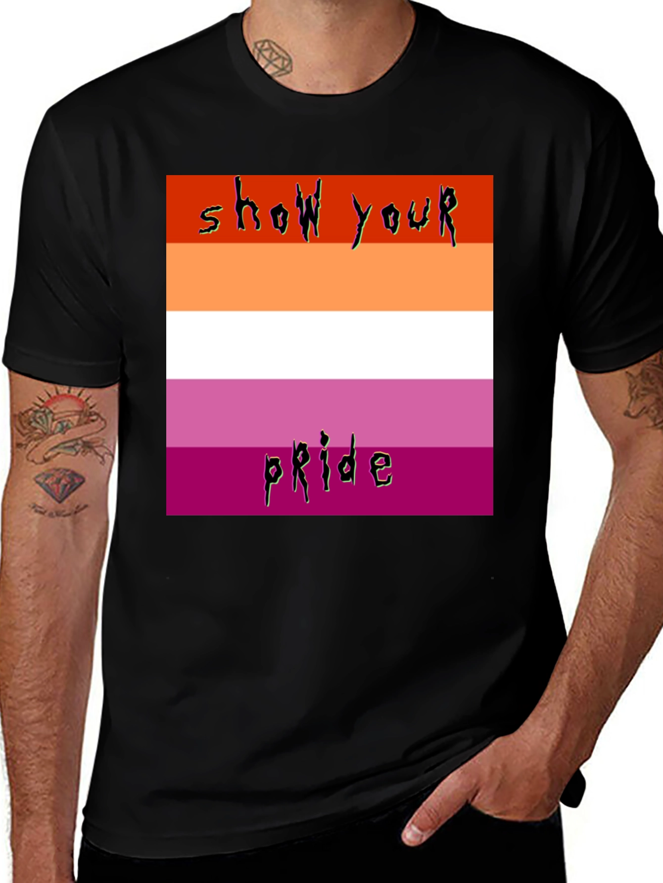 Lesbian Pride Flag T-Shirt - Show Your Pride!