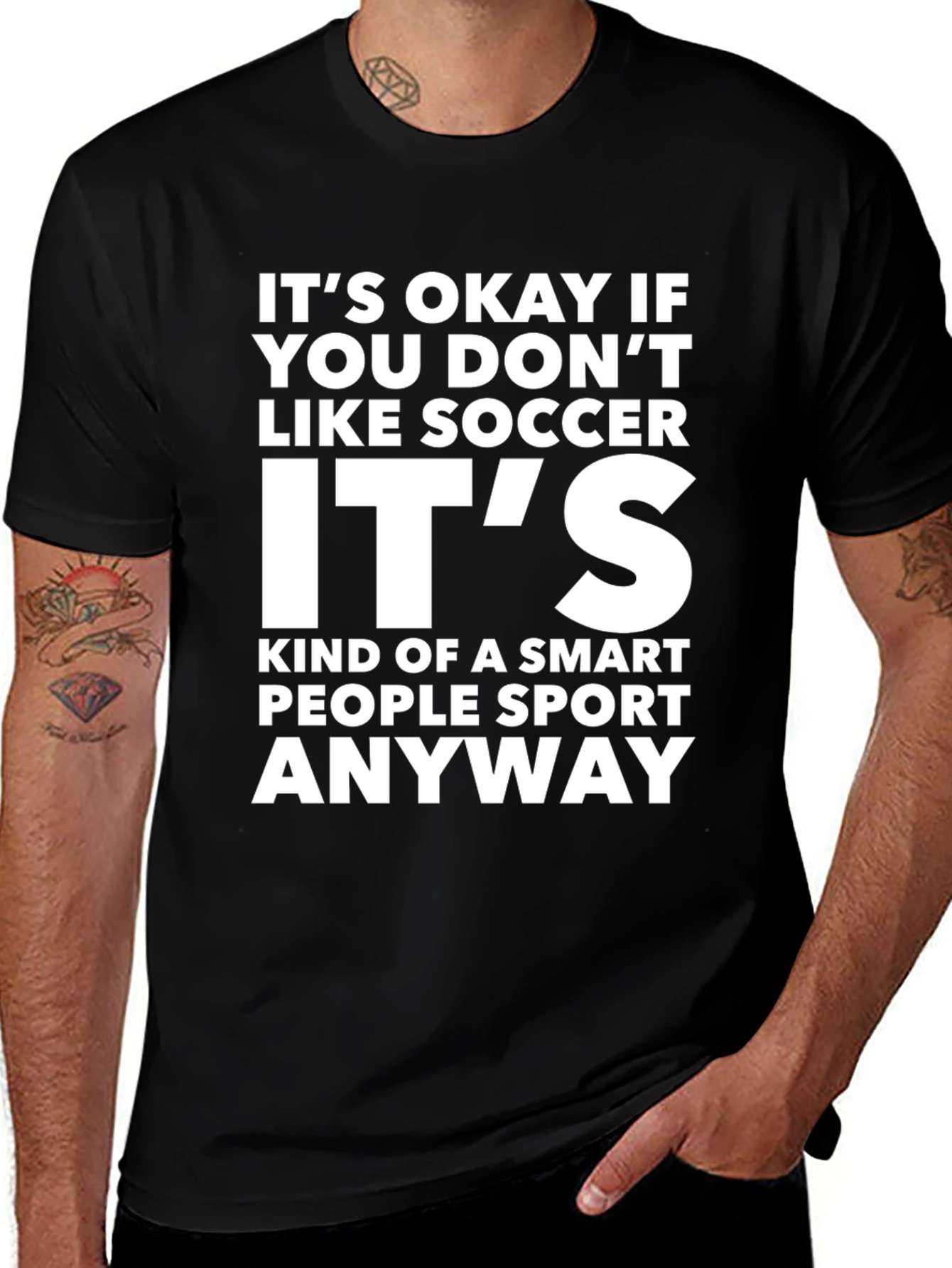 Variant 30 of Funny Soccer T-Shirt: Smart People Sport Tee