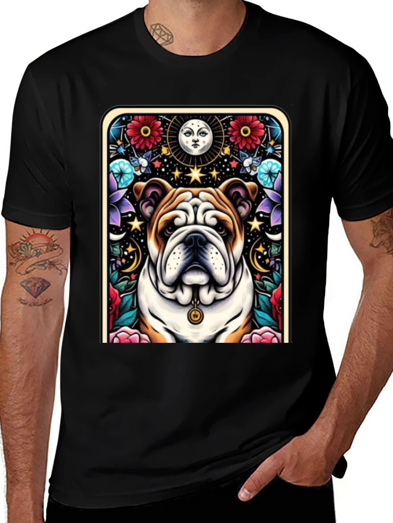 Variant 27 of Bulldog Celestial Graphic Tee