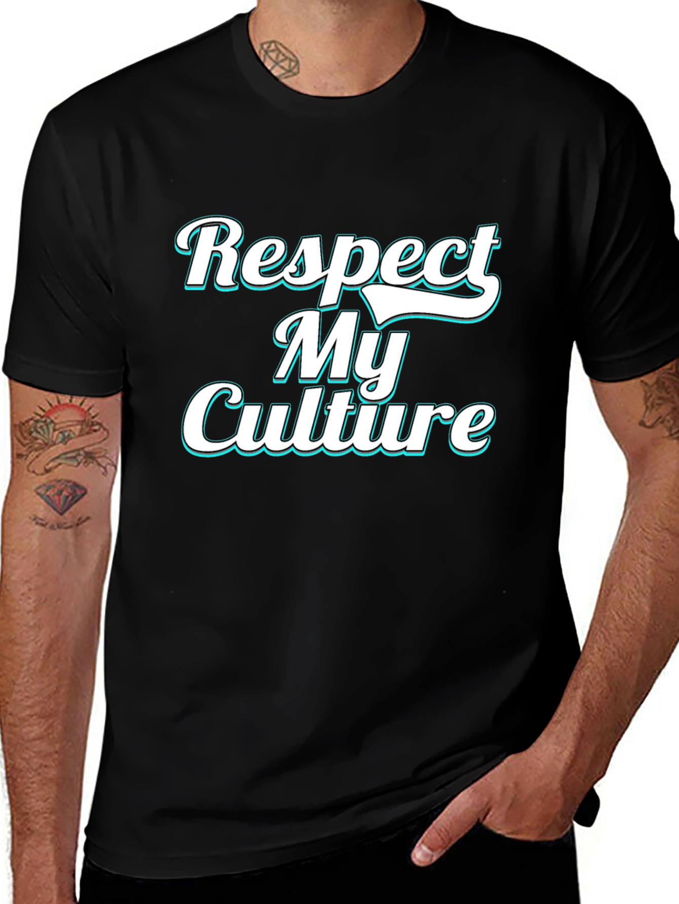 Variant 13 of Respect My Culture Black Graphic Tee