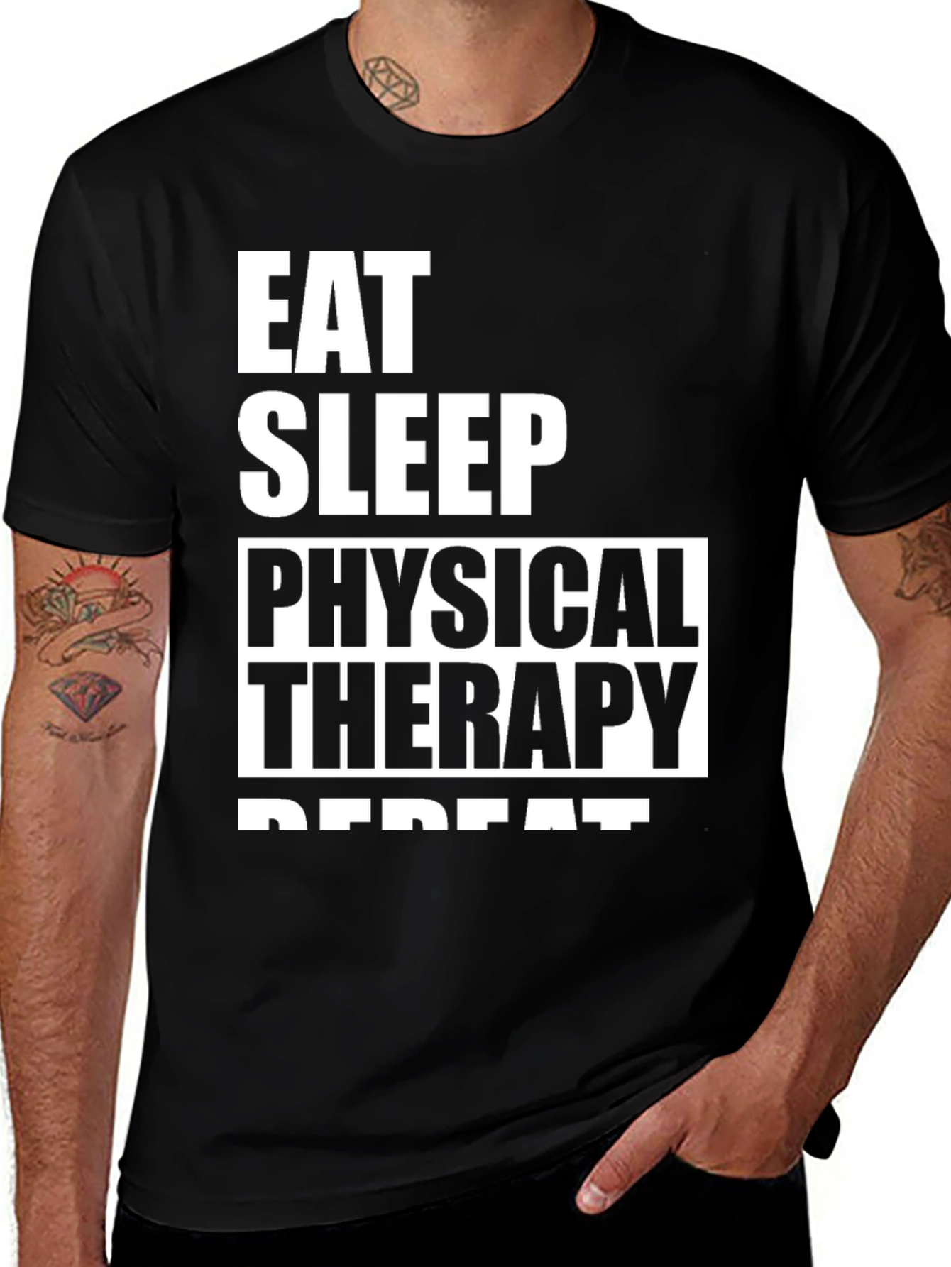 Variant 16 of Eat Sleep Physical Therapy Repeat T-Shirt