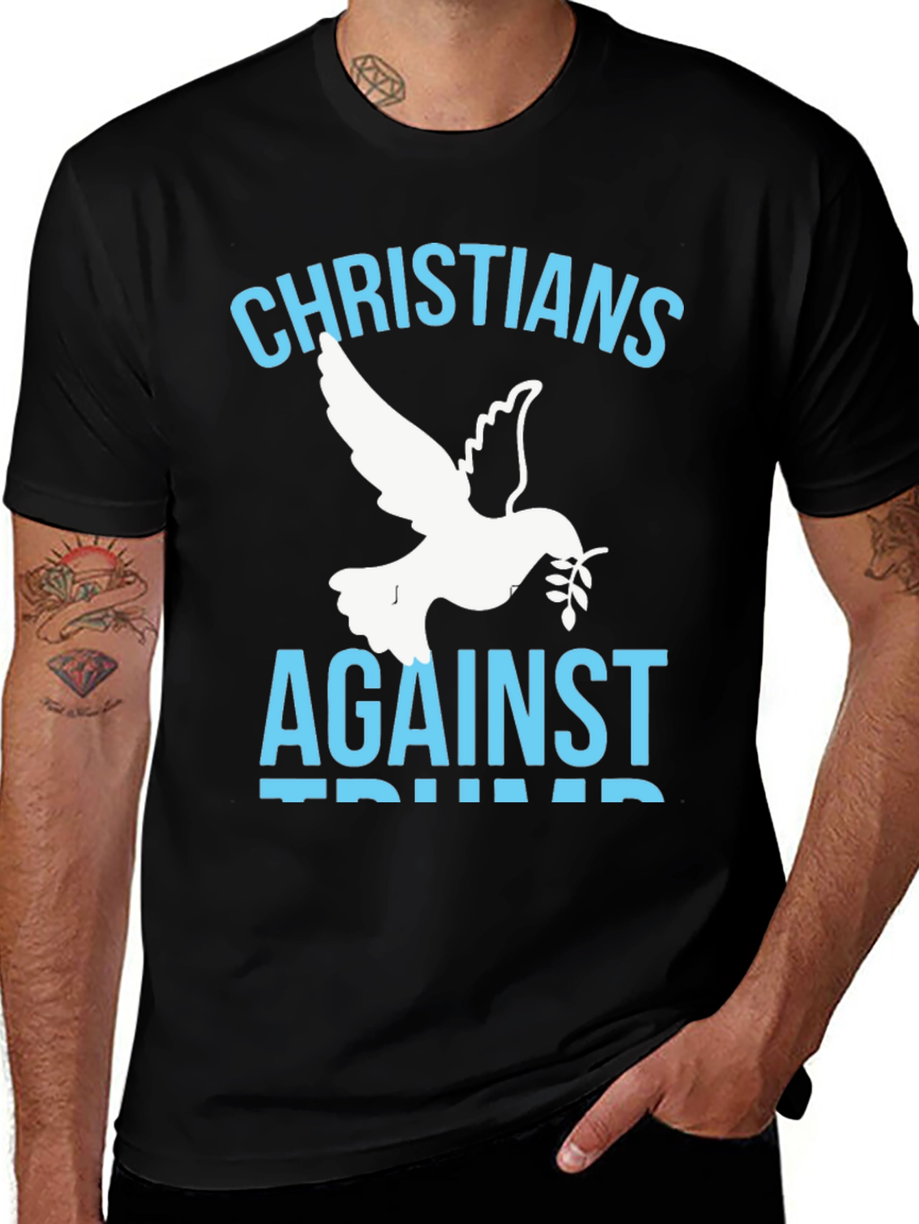 Variant 6 of Christians Against Trump Graphic Tee