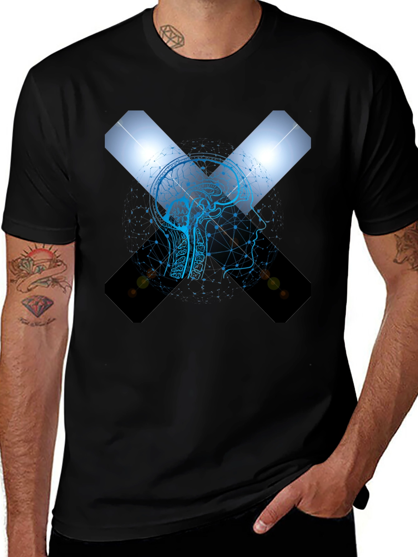Variant 22 of Brain Tech Graphic Tee - Future Forward Fashion
