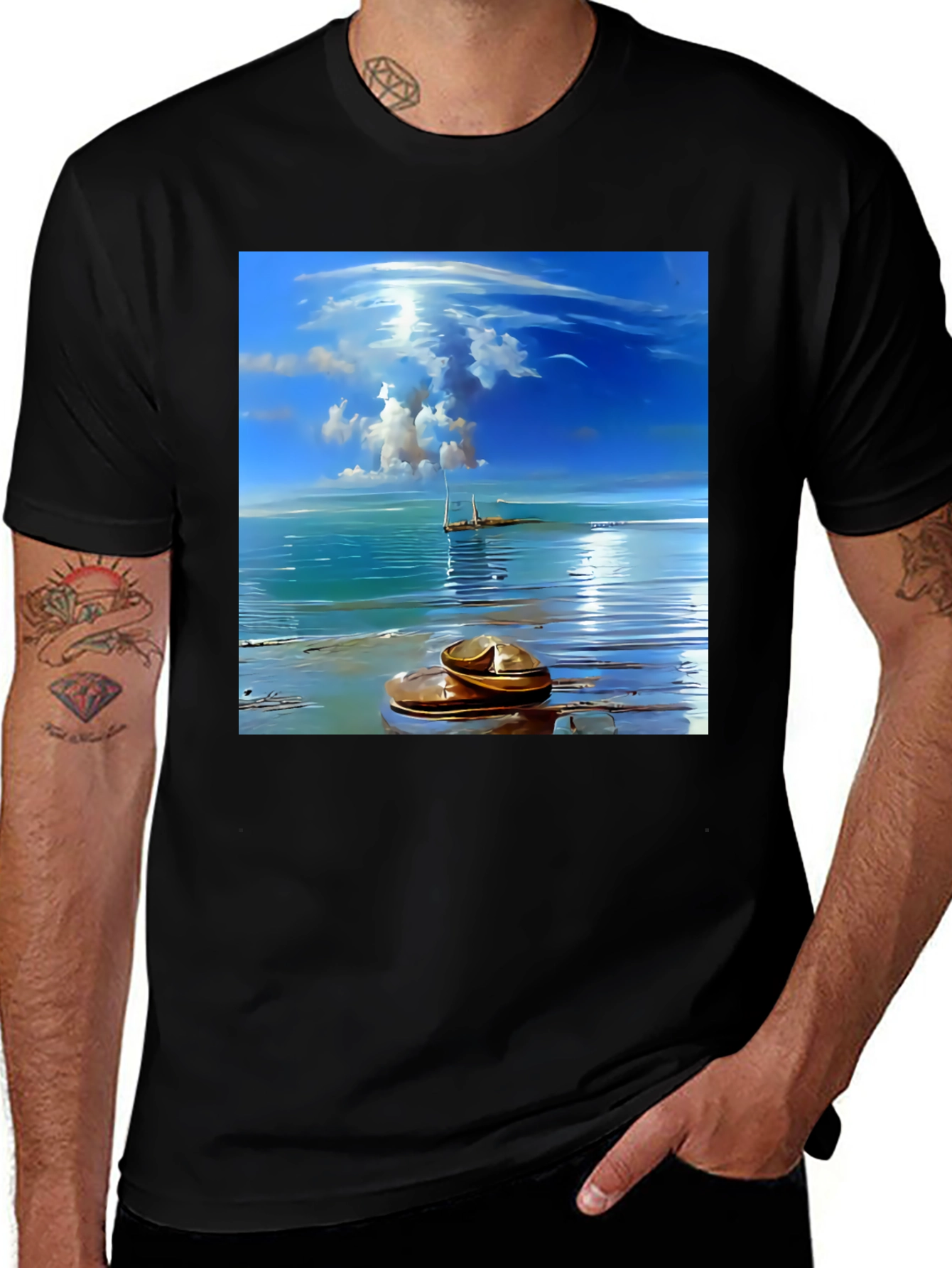 Variant 17 of Ocean View Graphic Tee - Stylish Comfort