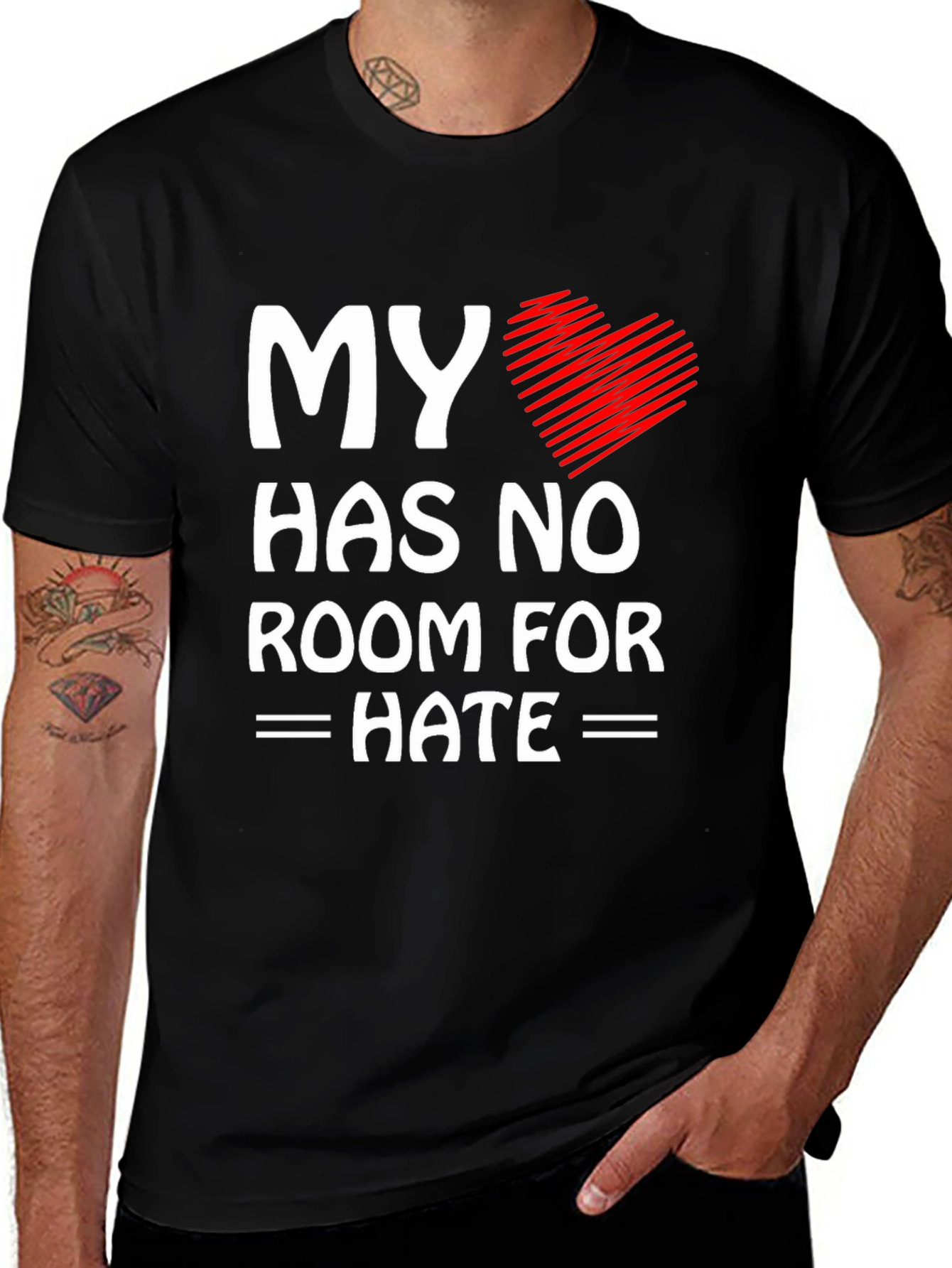 Variant 20 of My Heart Has No Room For Hate T-Shirt