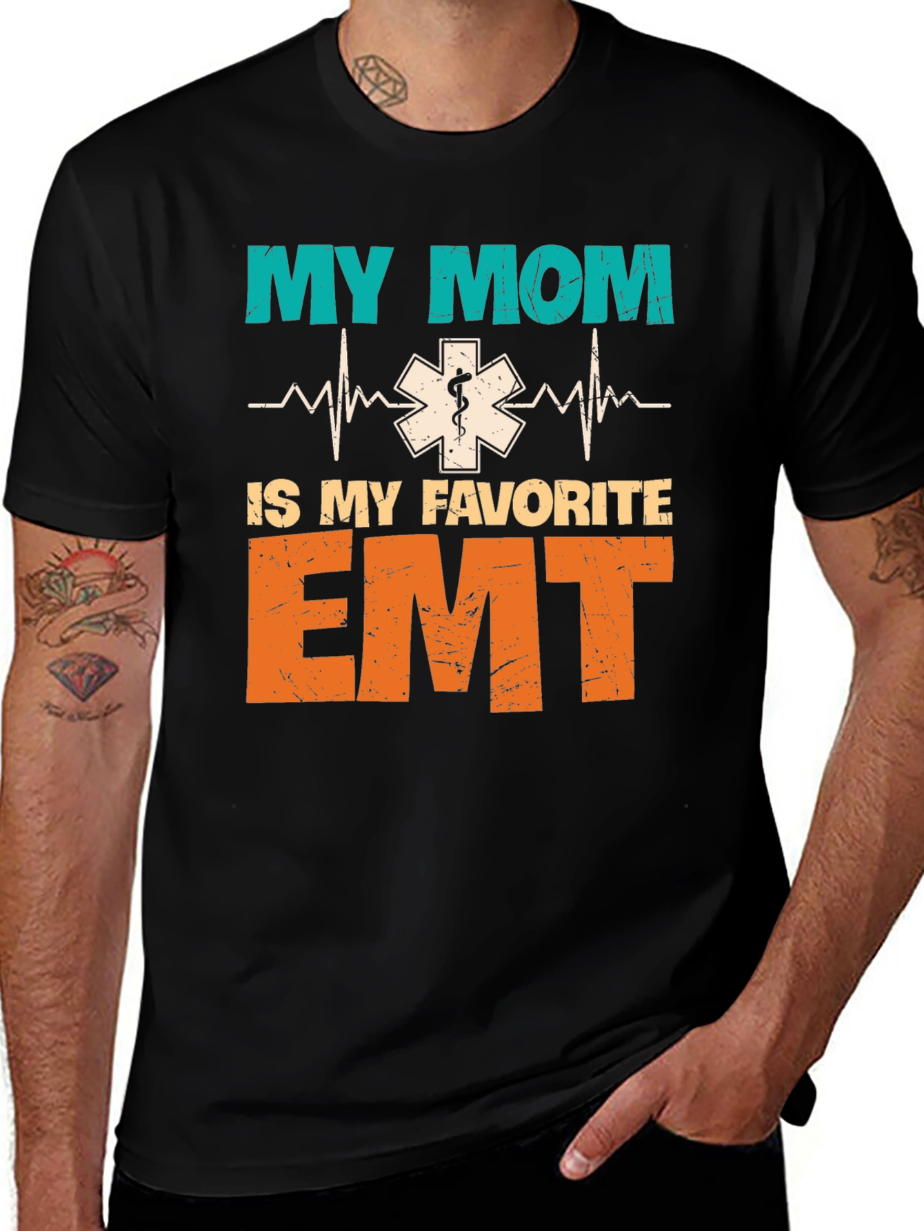 My Mom Is My Favorite EMT Graphic T-Shirt