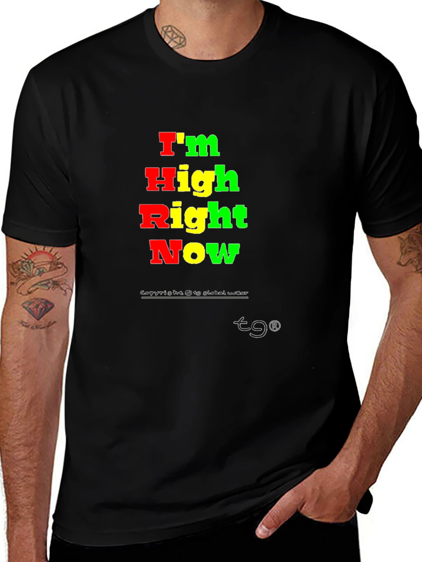Variant 18 of I'm High Right Now Graphic T-Shirt