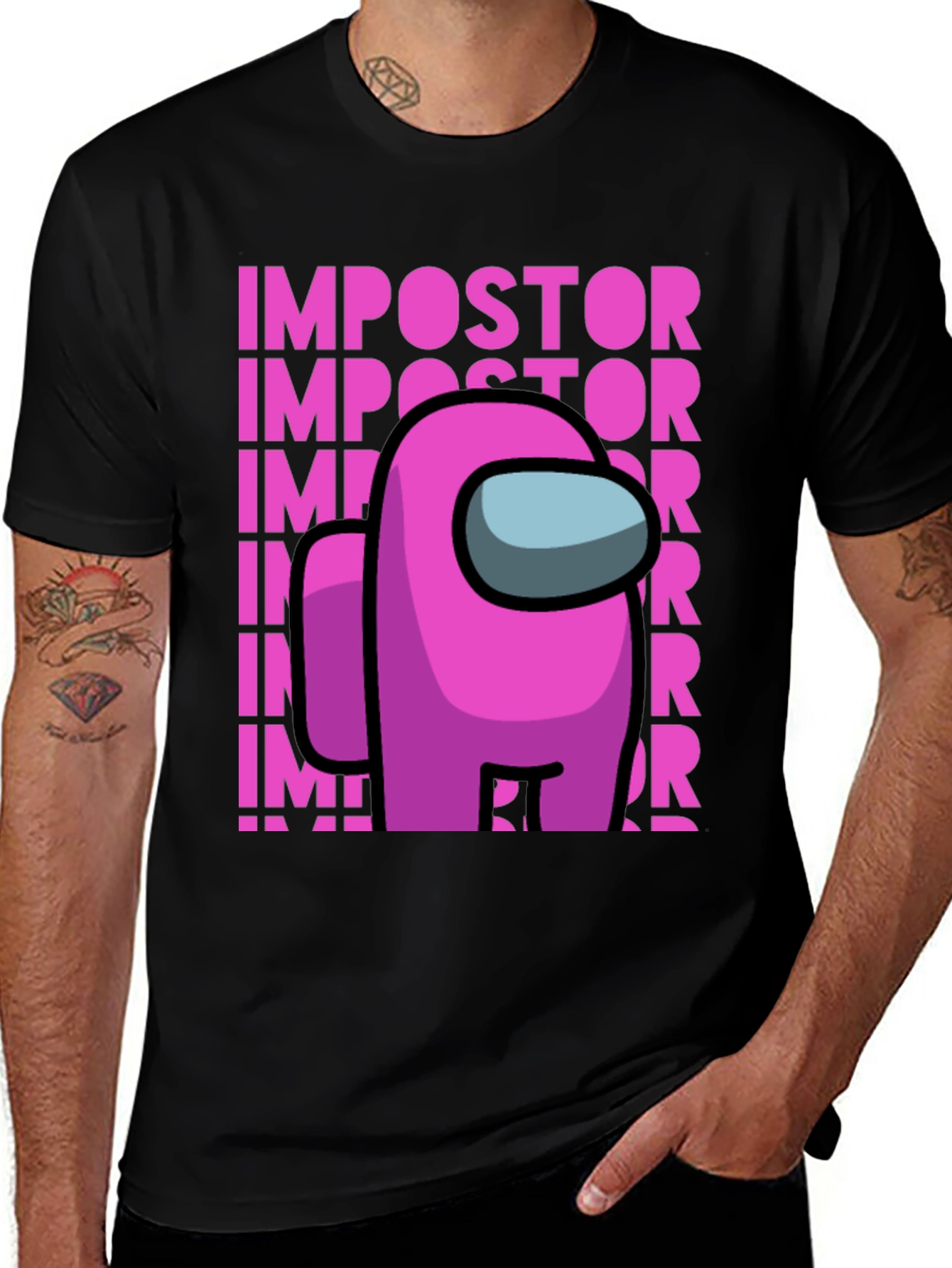 Among Us Impostor T-Shirt - Crewmate Gaming Tee