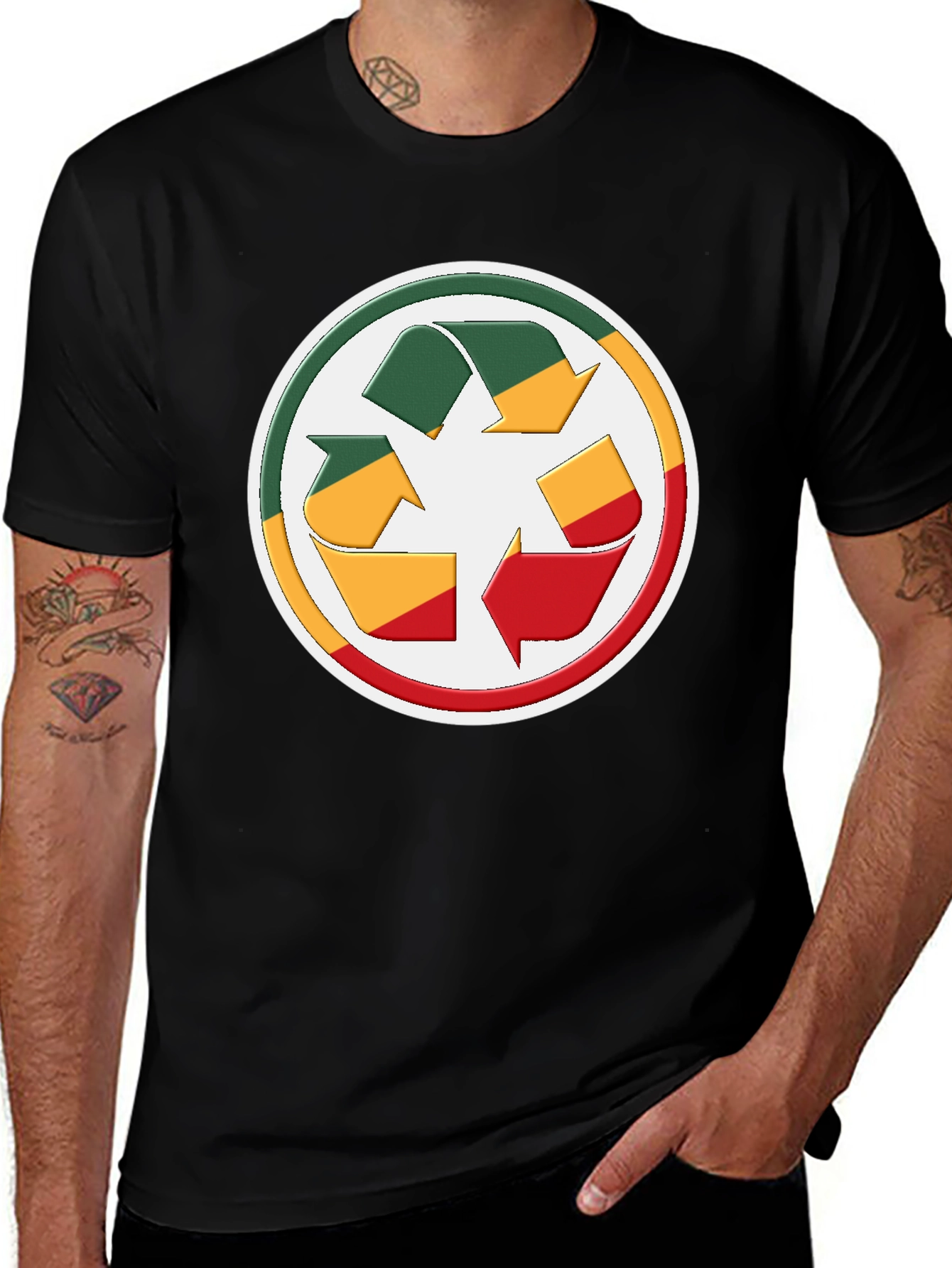 Recycle Congo Flag T-Shirt - Eco-Friendly Design