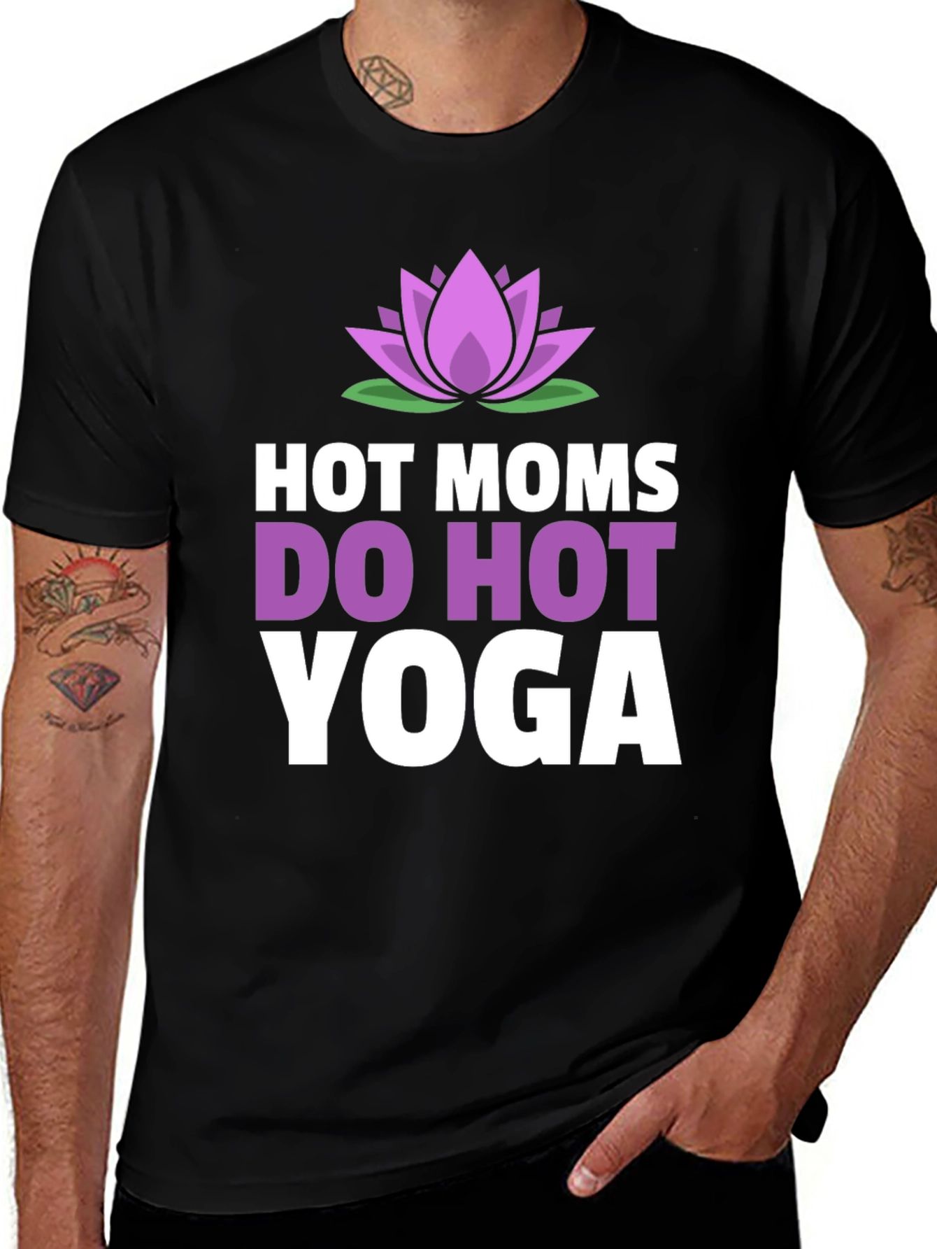 Variant 26 of Hot Moms Do Hot Yoga T-Shirt