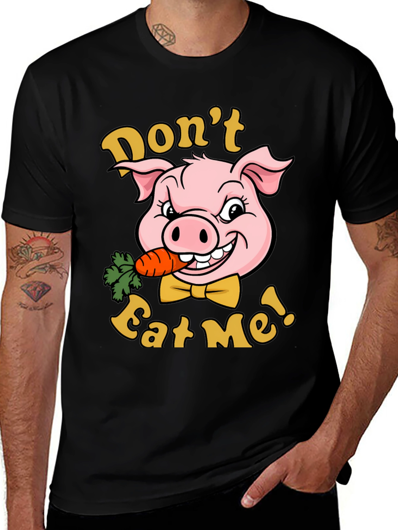 Variant 30 of Don't Eat Me Pig Graphic T-Shirt