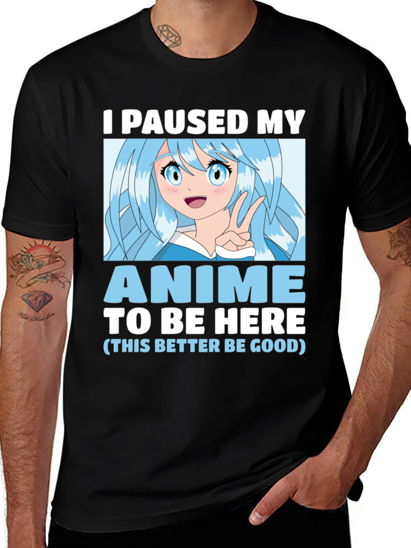 Anime Paused T-Shirt -  Gamer Gift