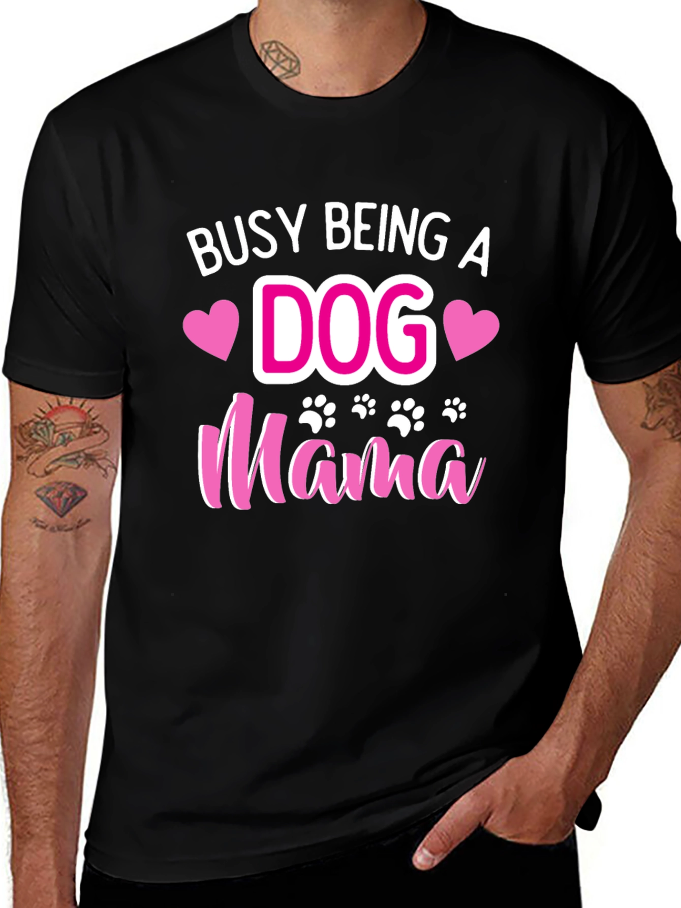 Variant 2 of Busy Being a Dog Mama T-Shirt