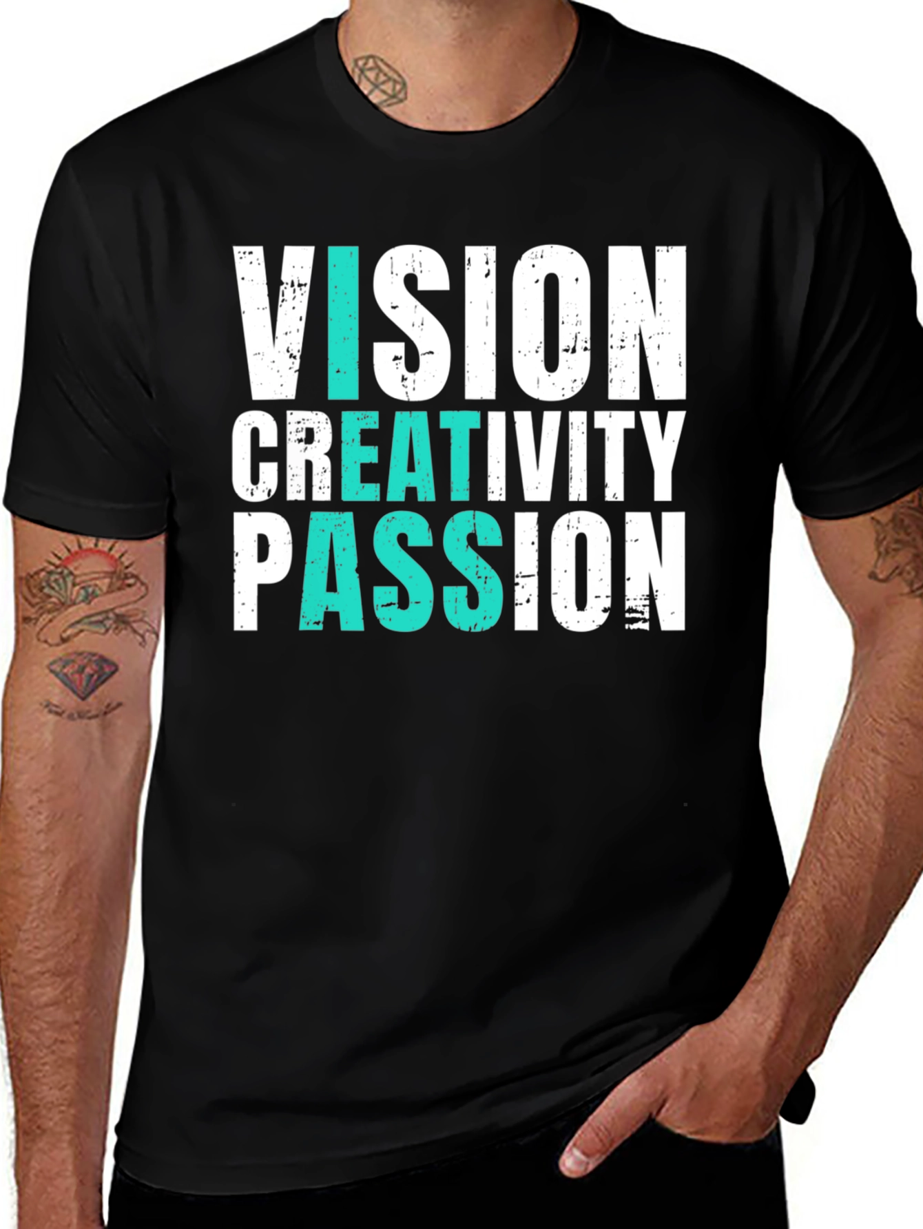 Vision Creativity Passion Graphic T-Shirt