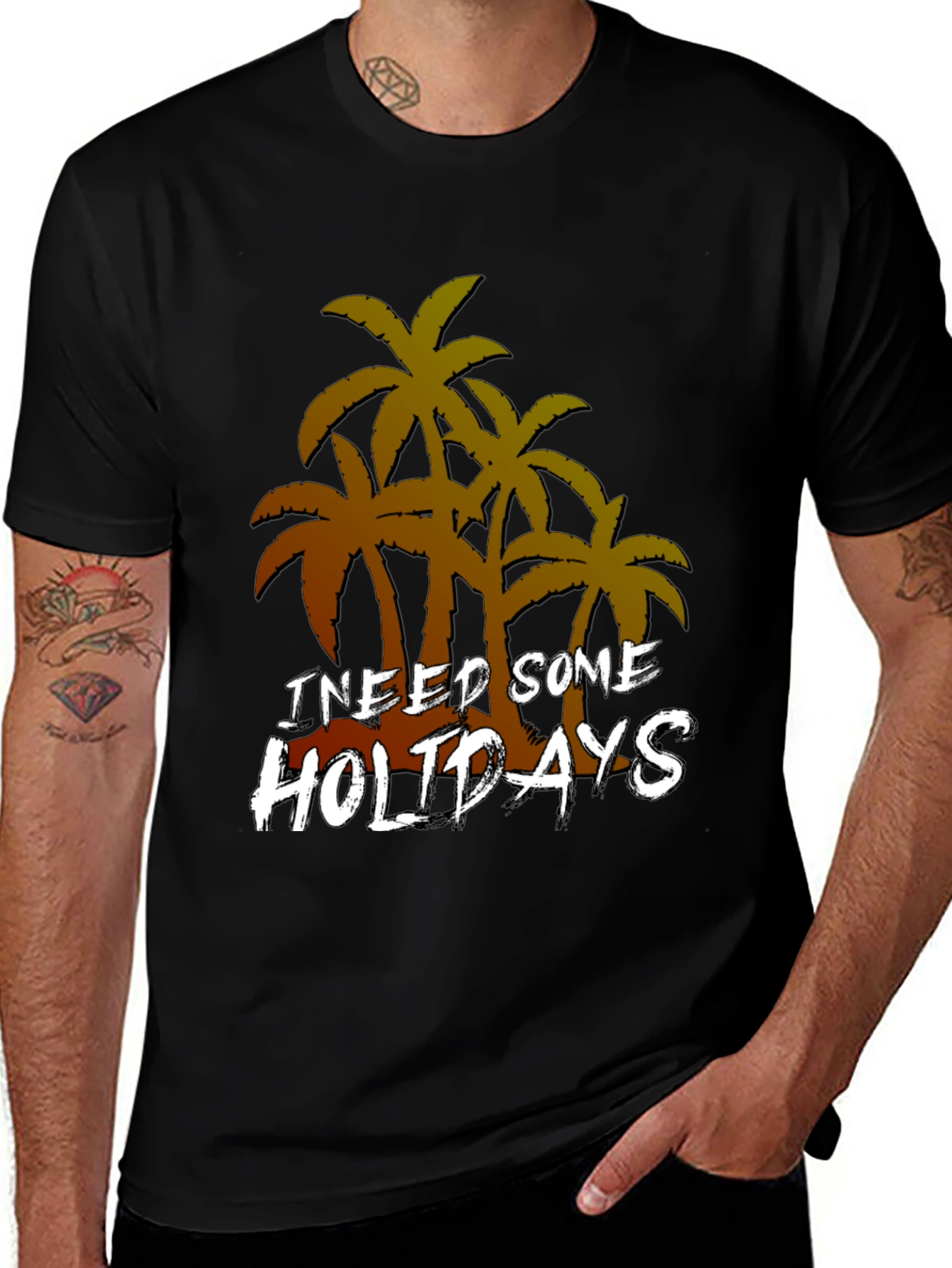 Variant 11 of I Need Some Holidays Graphic T-Shirt