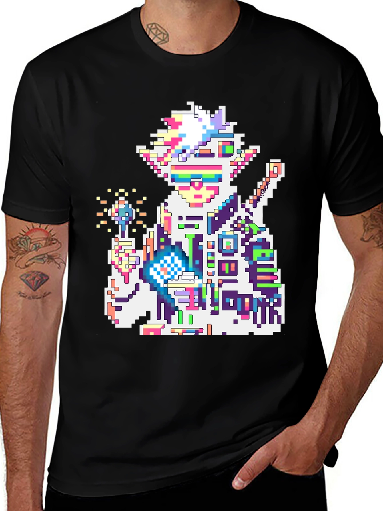 Variant 6 of Pixel Art T-Shirt - Retro Gaming Style