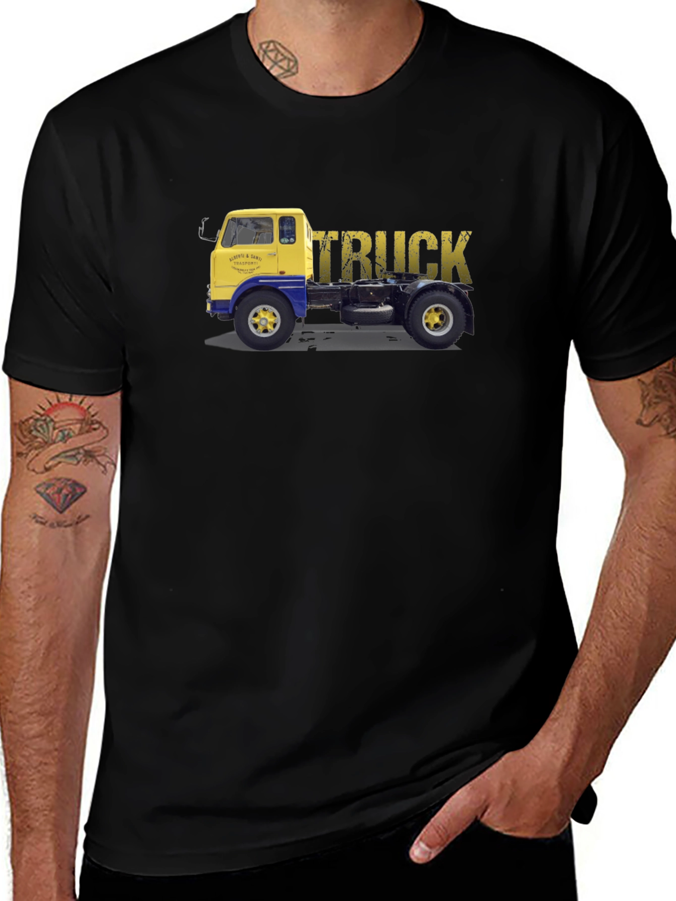 Variant 27 of Vintage Truck Graphic Tee - Classic Style