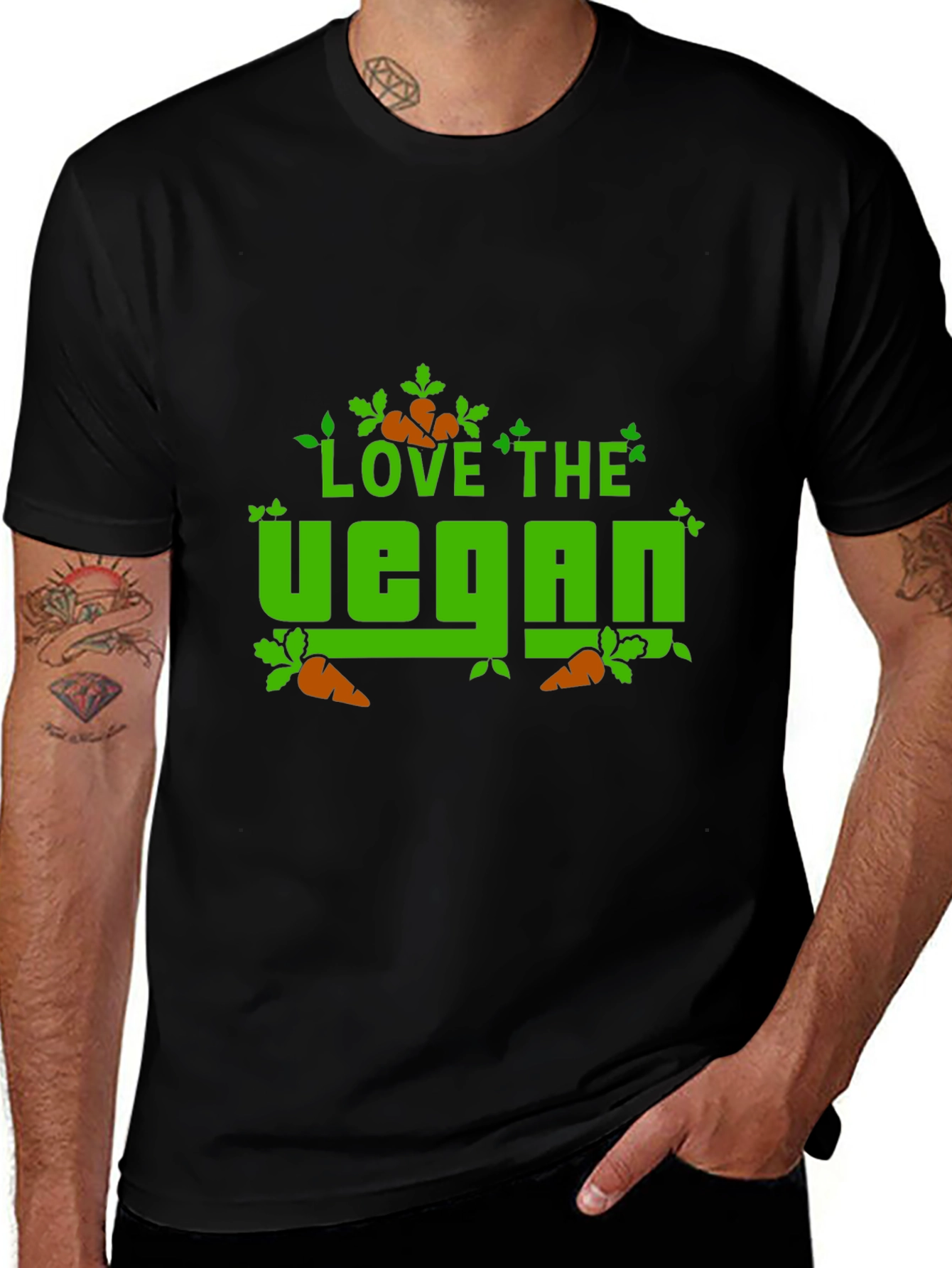 Variant 9 of Love the Vegan Graphic T-Shirt