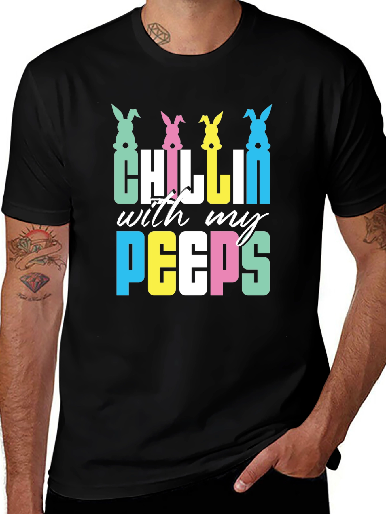Chillin With My Peeps Easter T-Shirt