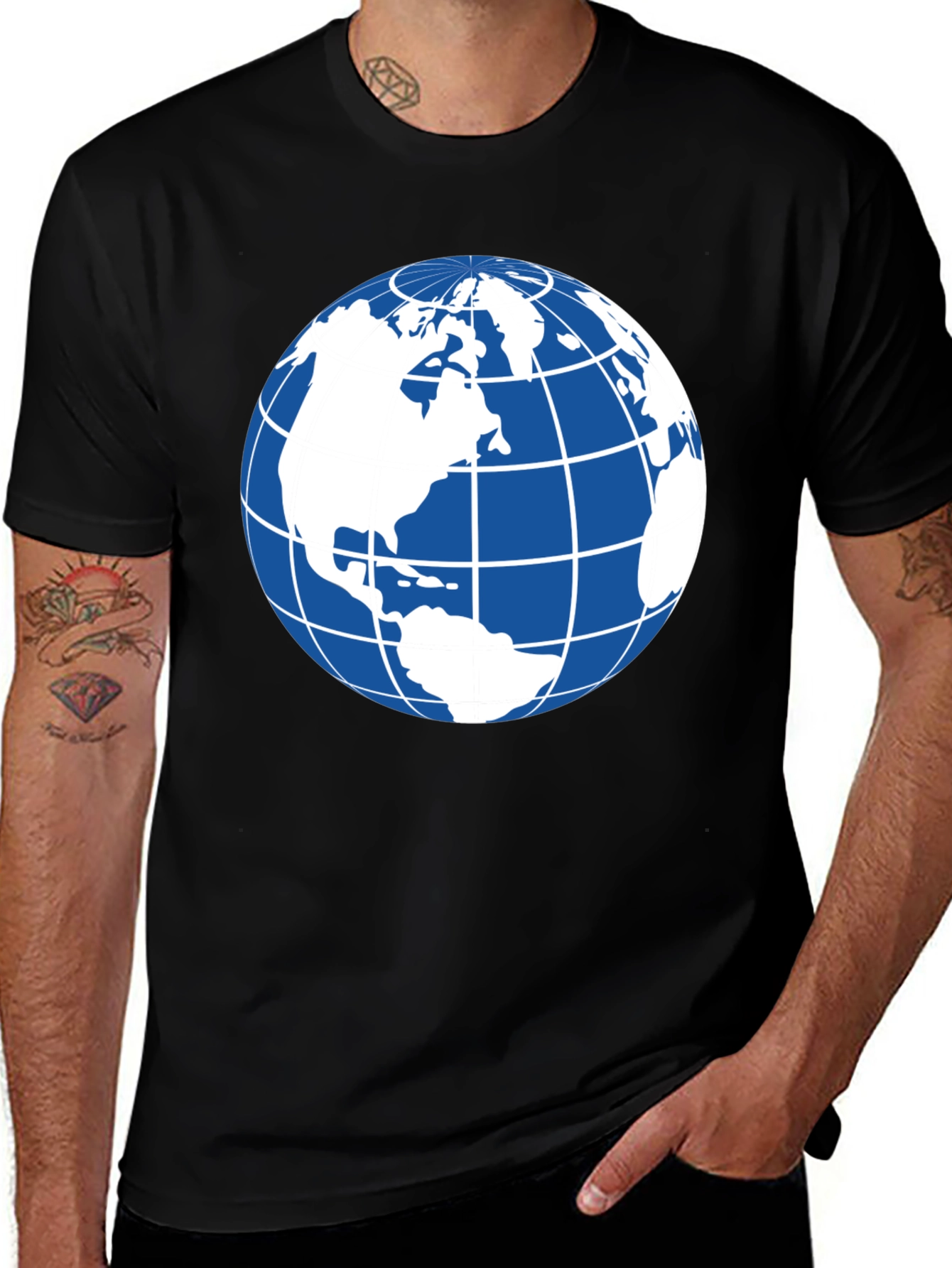 Variant 5 of Globe Graphic Black T-Shirt