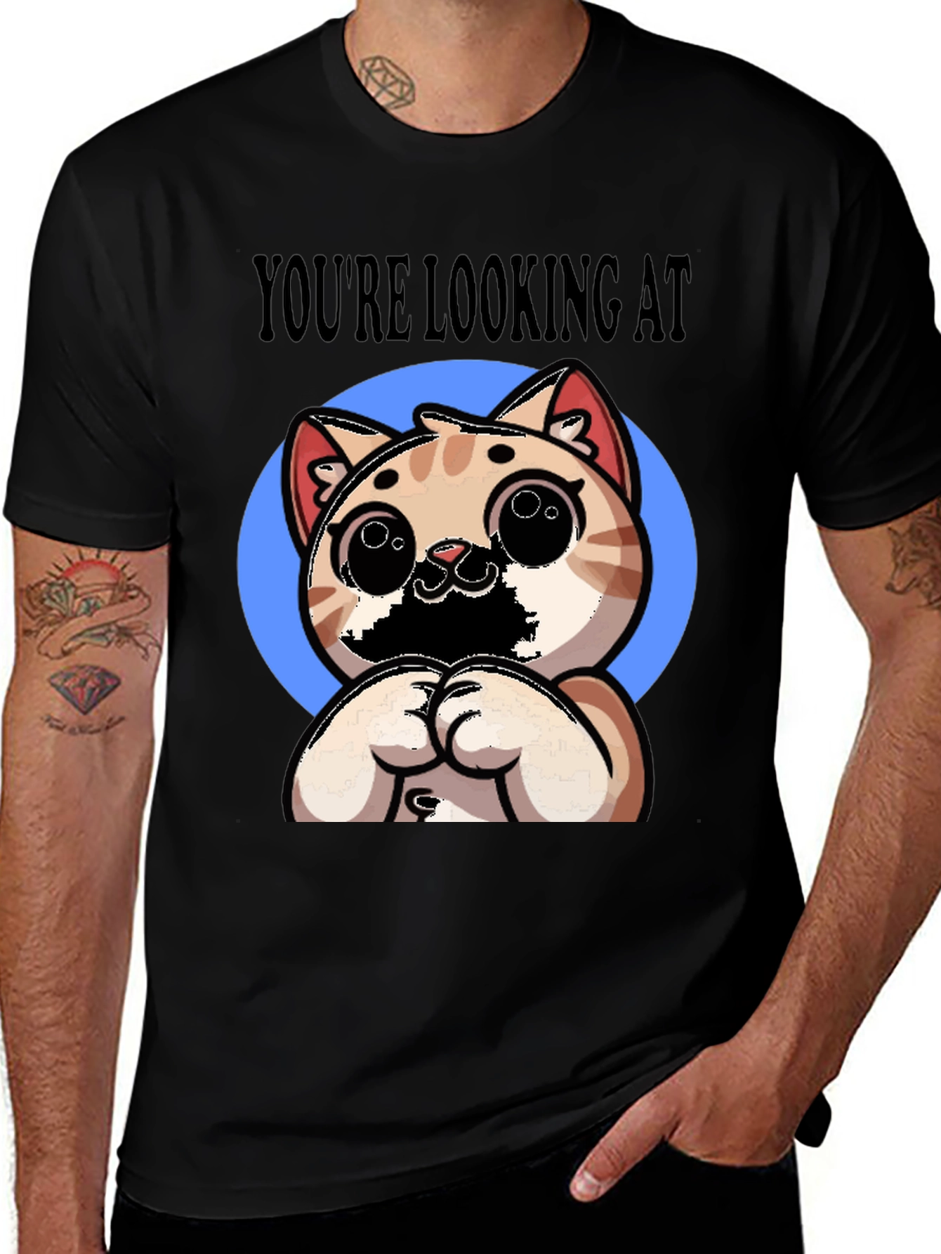 Variant 8 of You're Looking At Cute Cat Graphic Tee