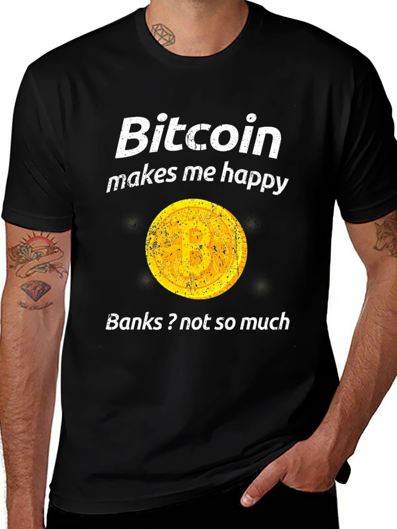 Bitcoin Makes Me Happy T-Shirt
