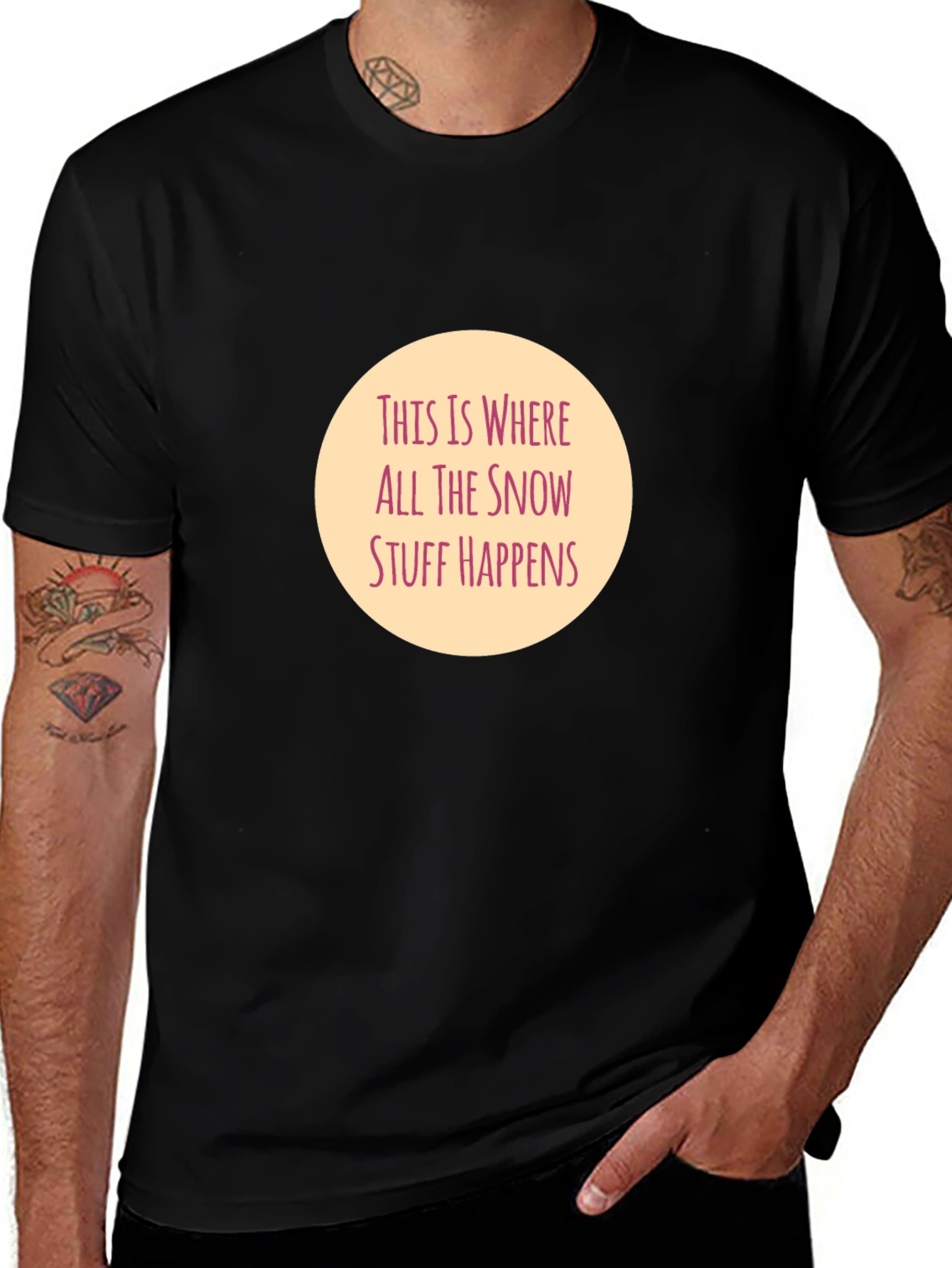 Variant 15 of Snow Stuff Happens T-Shirt