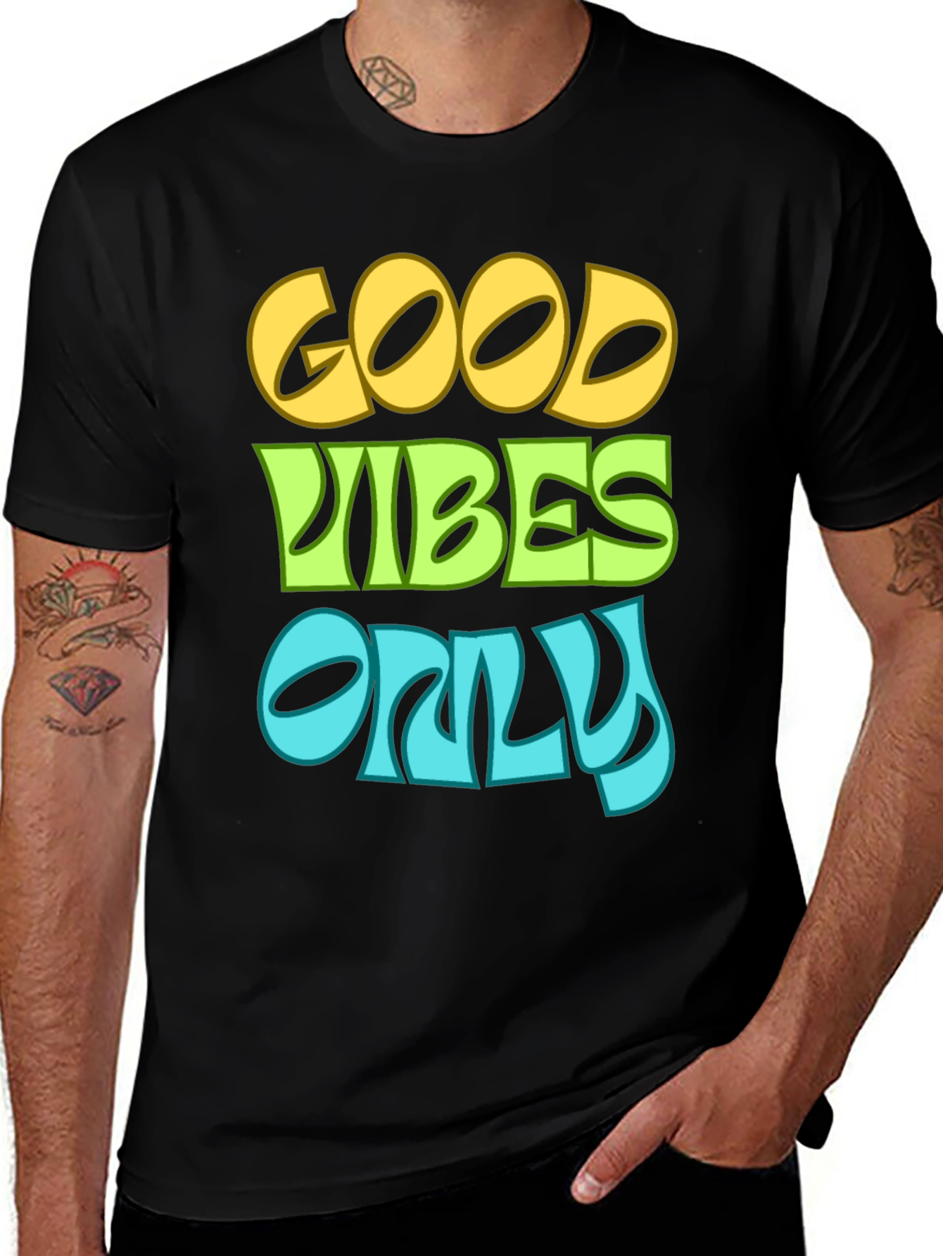 Good Vibes Only Black T-Shirt
