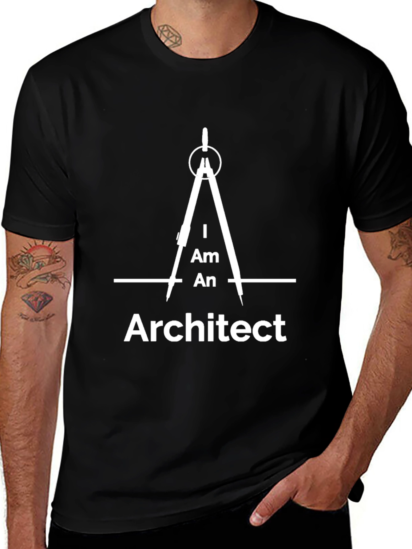 I Am An Architect T-Shirt - Black Graphic Tee