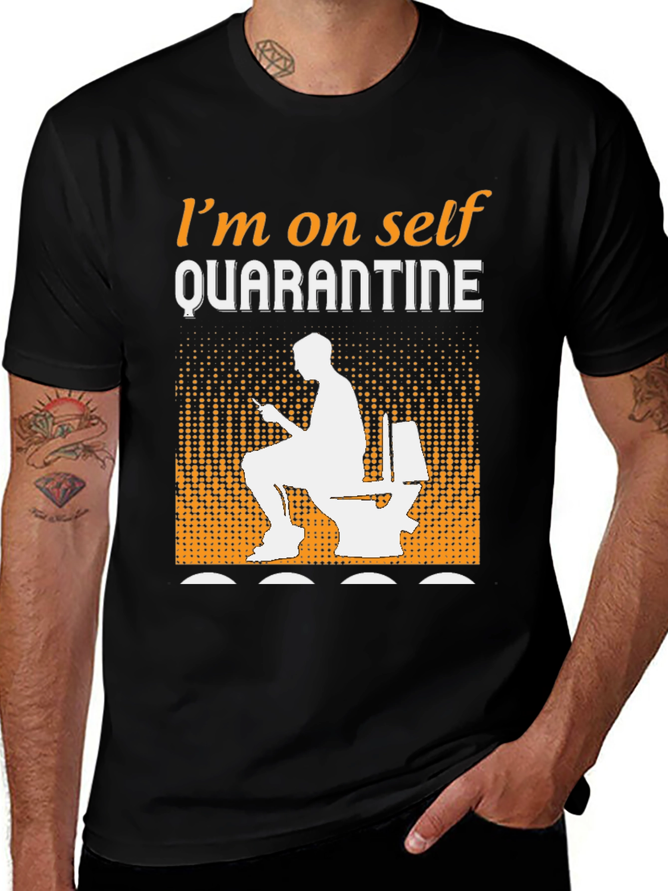 Variant 13 of Self Quarantine Funny T-Shirt