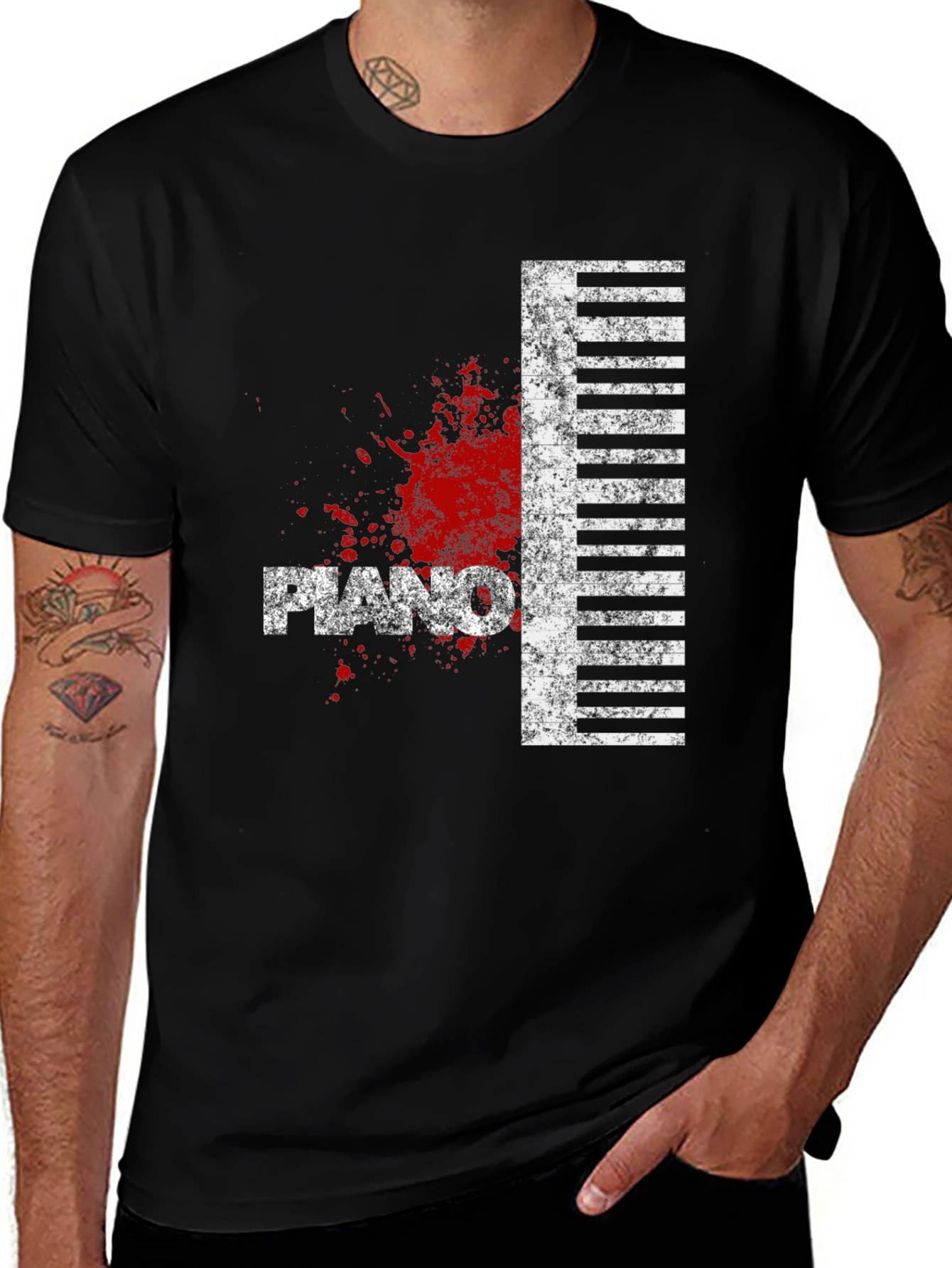Variant 30 of Piano Keys Graphic T-Shirt