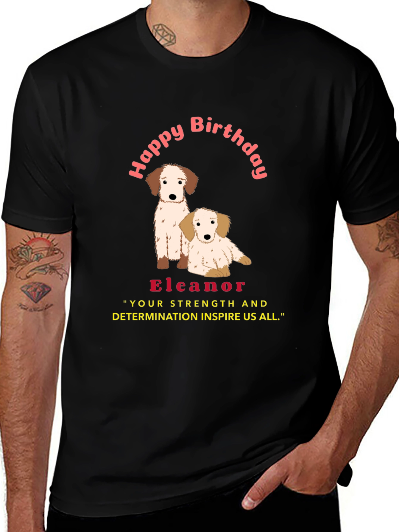 Personalized Happy Birthday Dog T-Shirt