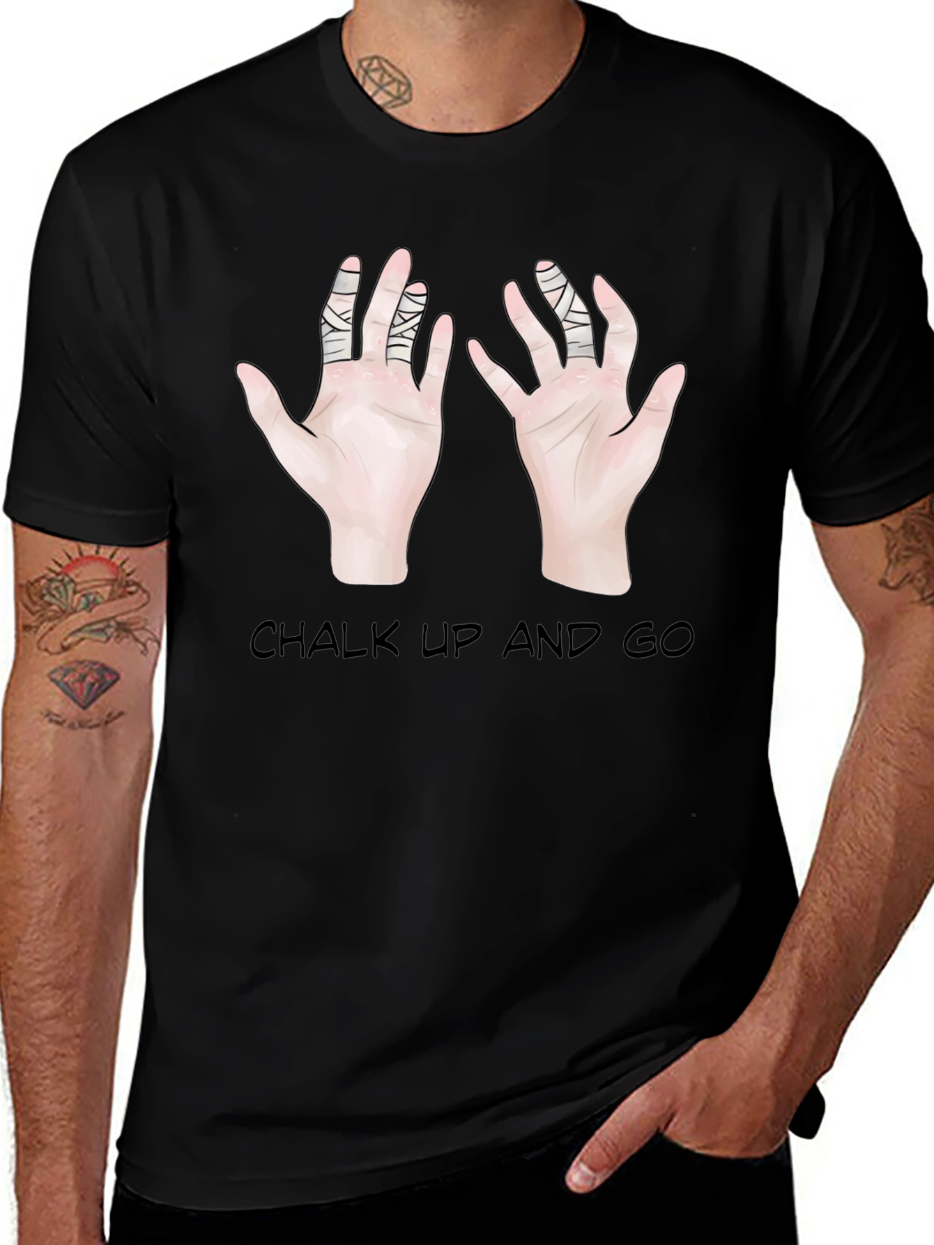 Variant 6 of Chalk Up And Go Climbing T-Shirt