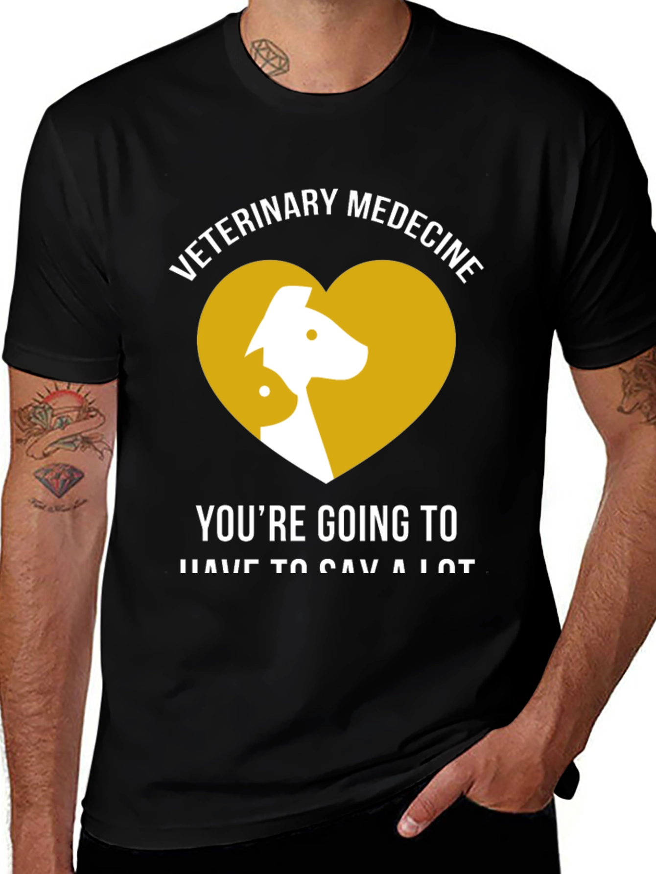 Veterinary Medicine Heart T-Shirt - Pet Vet Tee