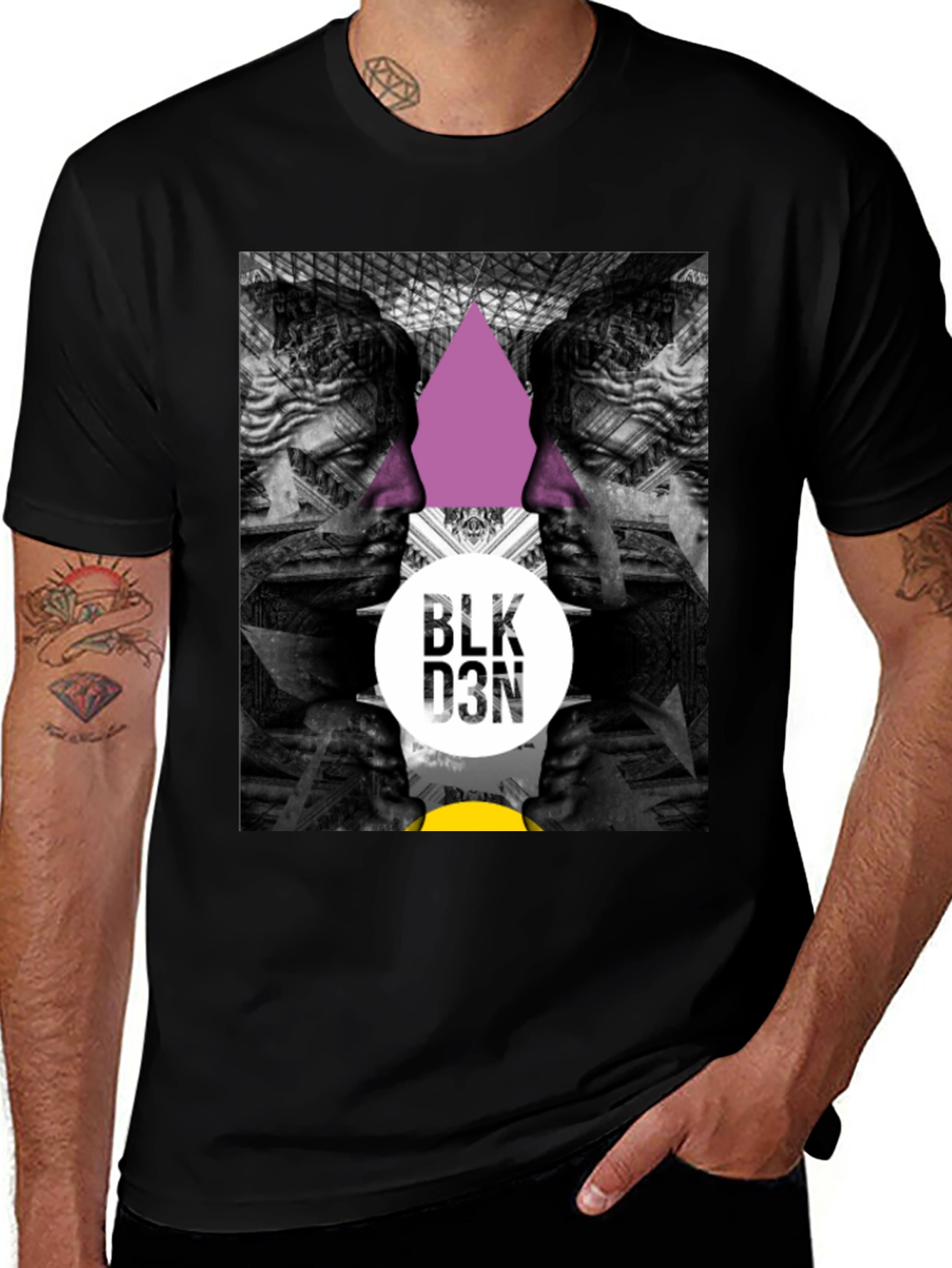 Variant 28 of BLK D3N Graphic Print Men's T-Shirt