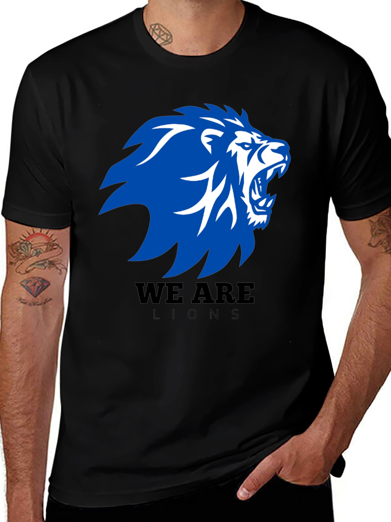 Variant 11 of We Are Lions Graphic T-Shirt - Black