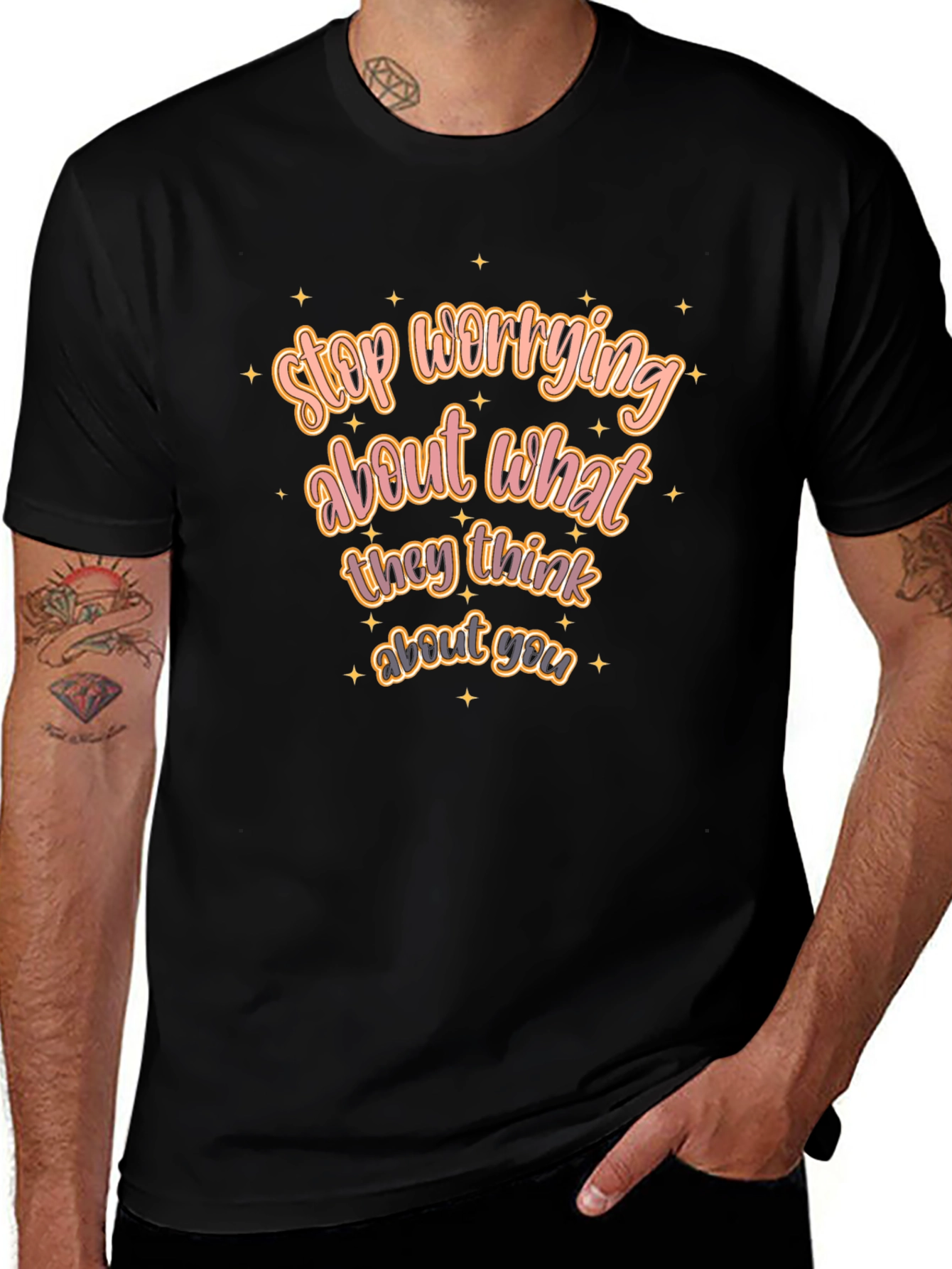 Variant 10 of Motivational Tee: Stop Worrying T-Shirt