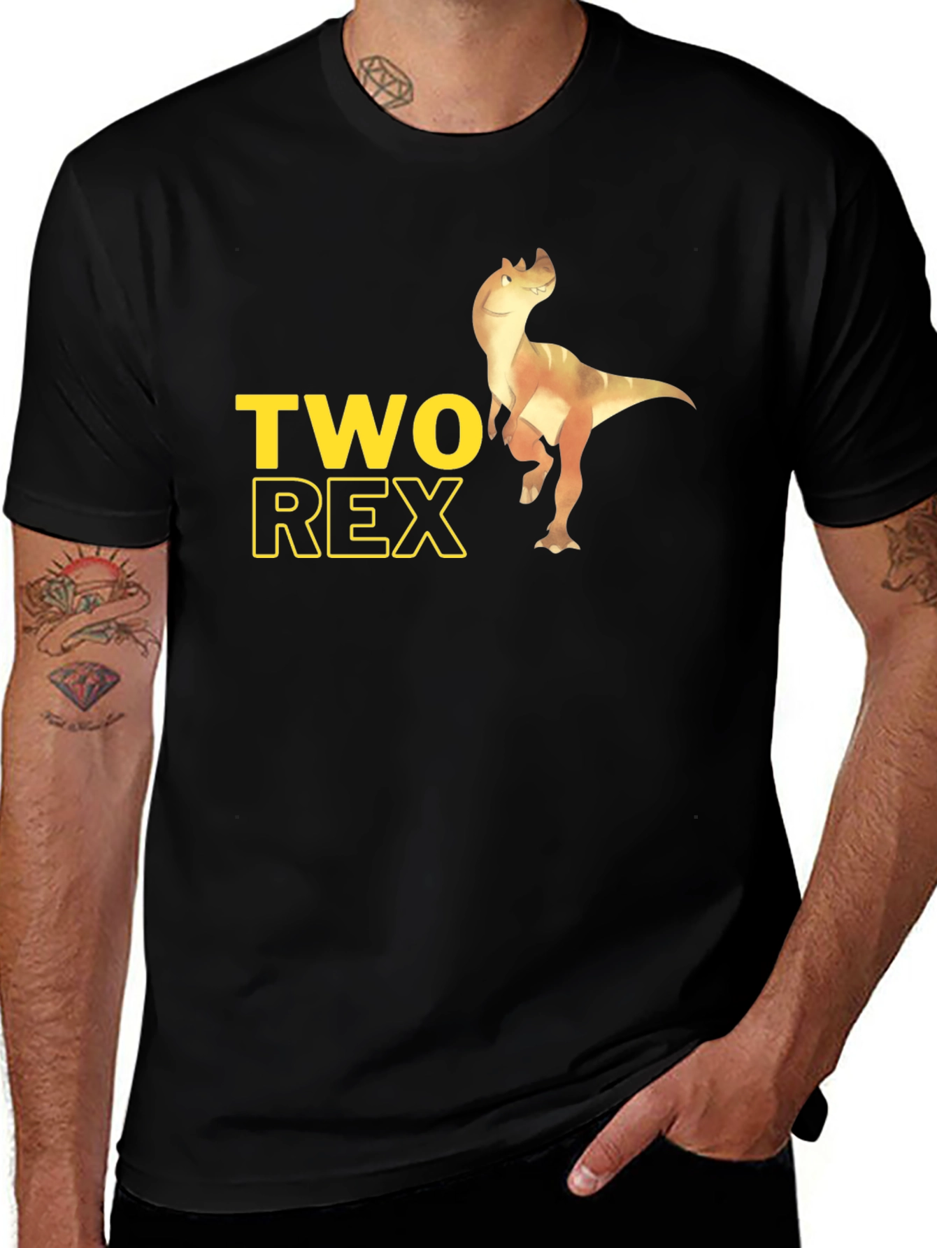 Variant 21 of Two Rex T-Shirt - Funny Dinosaur Graphic Tee